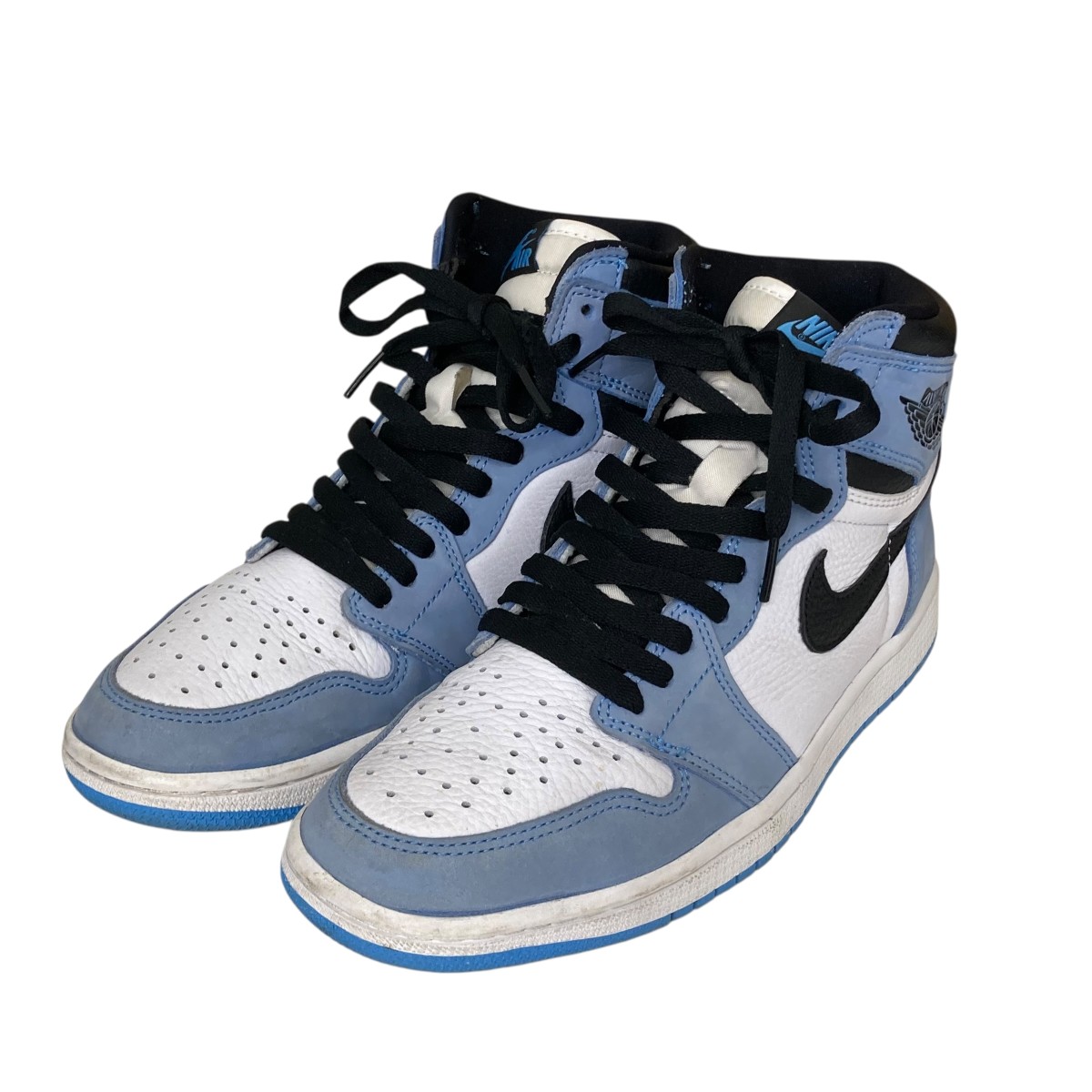 【中古】<br>NIKE<br>Air Jordan 1 High OG University Blue ハイカットスニーカー 555088-134 ブルー×ホワイト サイズ：27.0cm<br>【価格見直し】