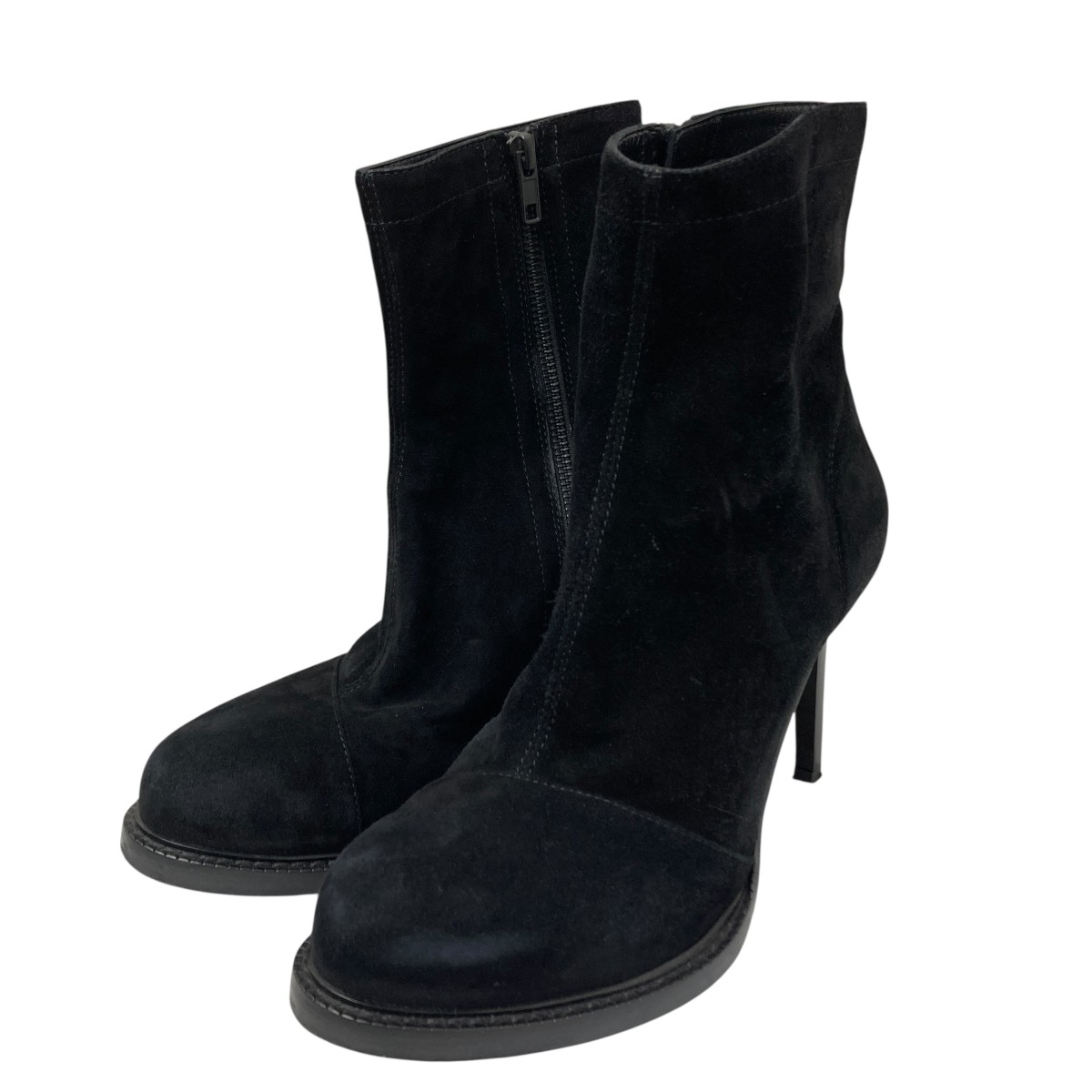 ANN DEMEULEMEESTER 厚底 ショートブーツ ブラック 35 アンドゥムルメステール ann demeulemeester レースアップ