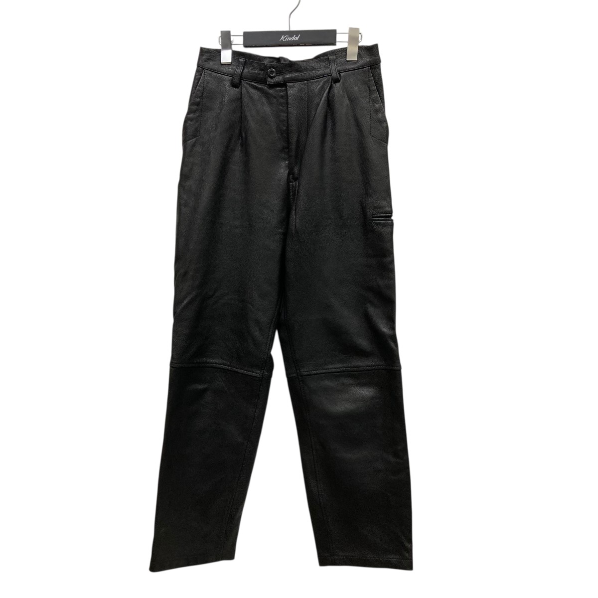 【排他的】COZY WORLDWIDE レザーカーゴパンツ S GHIDØRAH CHAØSレザーカーゴパンツ