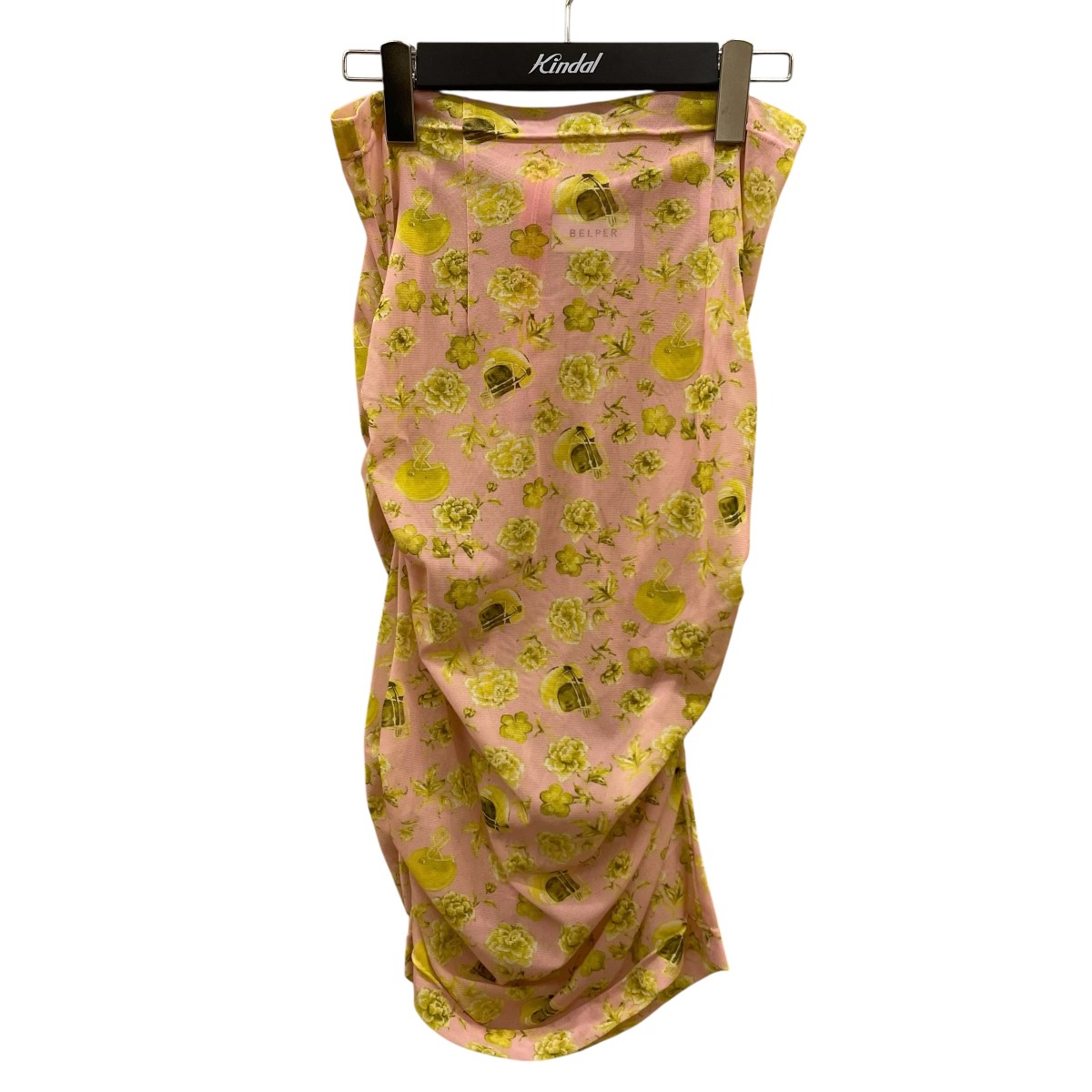 【中古】BELPER PRINTED MESH SKIRT メッシュスコート 2016 0524 黄色 大きさ：1 【130426】（ベルパー）