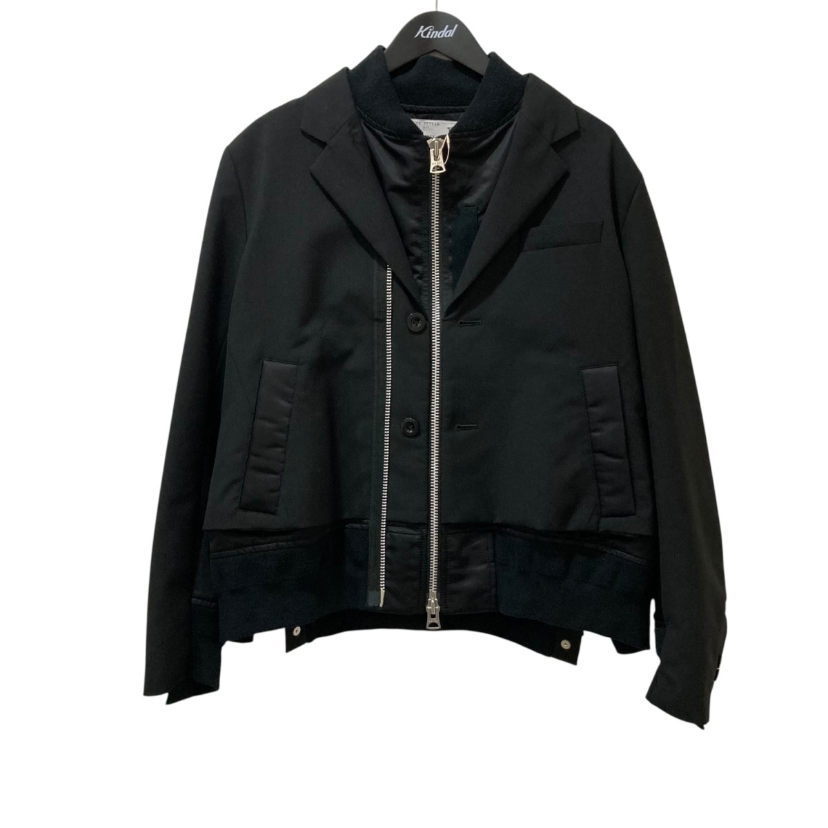 美品　サカイ　アンコン ジャケット　３　ニット　異素材 ドッキング ポケット　L 楽天市場】sacai サカイ 18AW カウチンニットドッキング