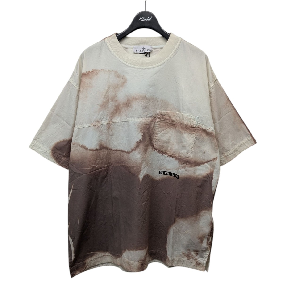 【中古】STONE ISLAND「TYE DYE T-SHIRT」タイダイTシャツ ブラウン サイズ:M【価格見直し】|ブランド古着のカインドオル