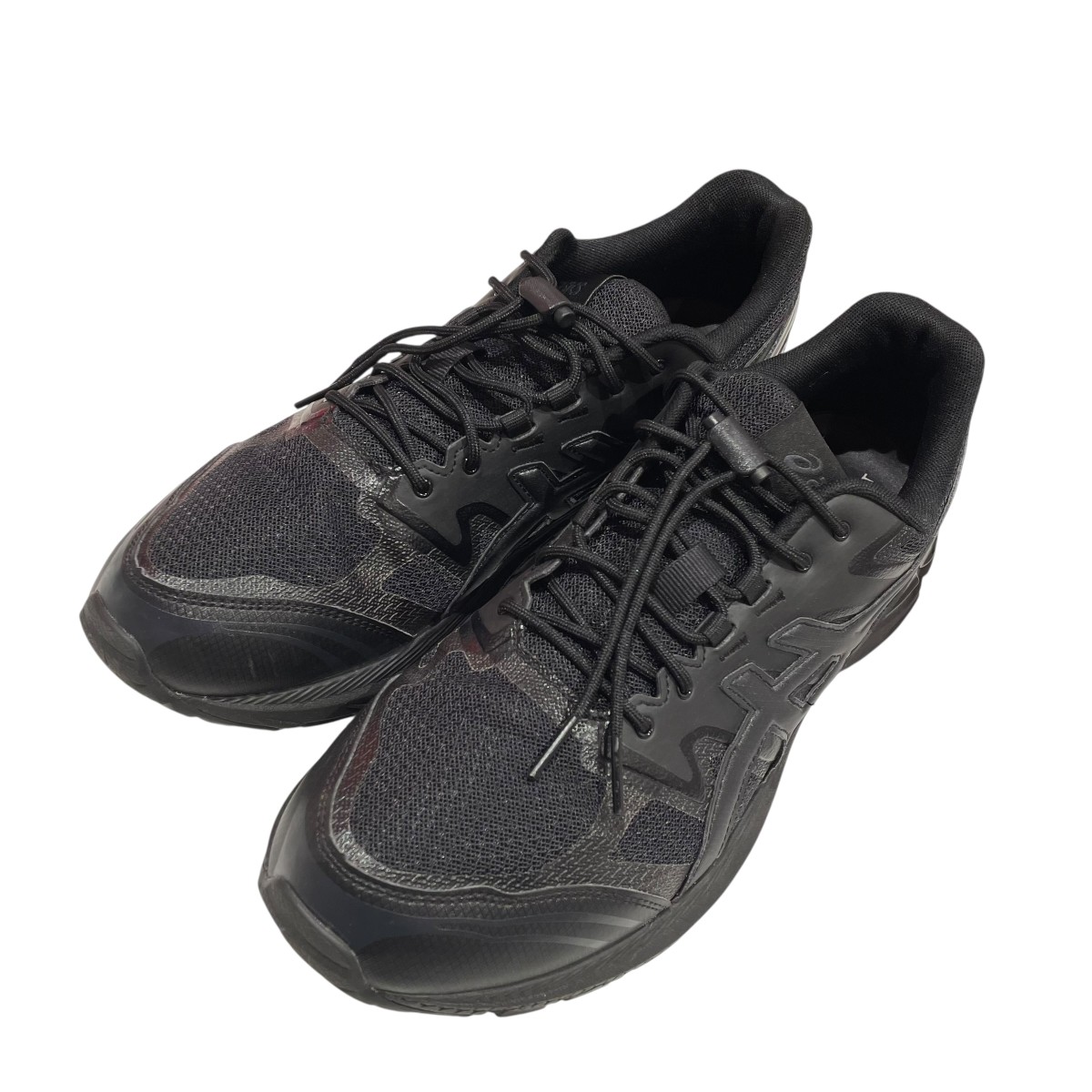 【中古】 asics×COMME des GARCONS SHIRT GEL-TERRAIN ローカットスニーカー 1201B025-001 ブラック サイズ：28.5 【価格見直し】
