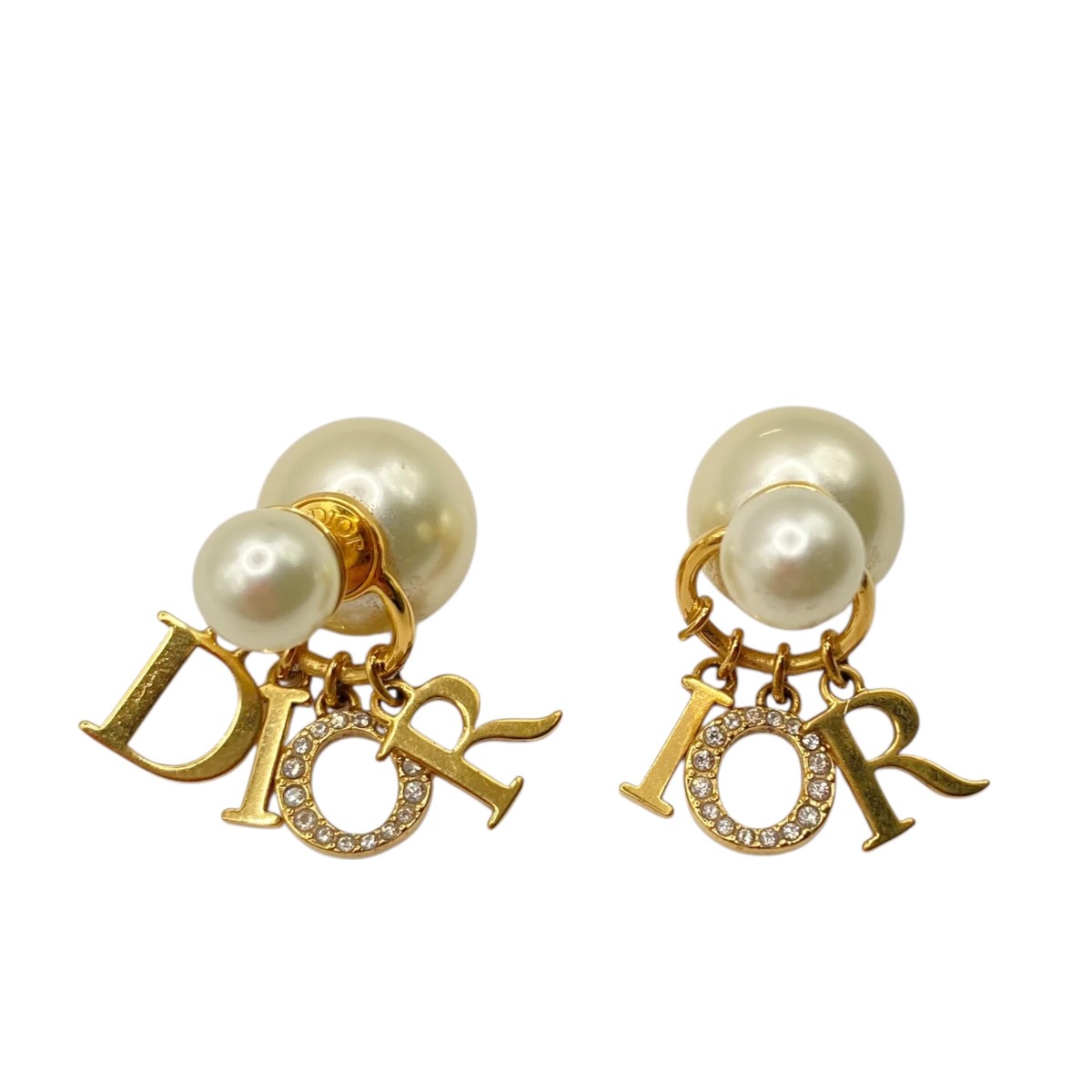 CHRISTIAN DIOR ピアス 片耳 新品 Christian Dior CD ロゴ パールピアス ディオール 片耳