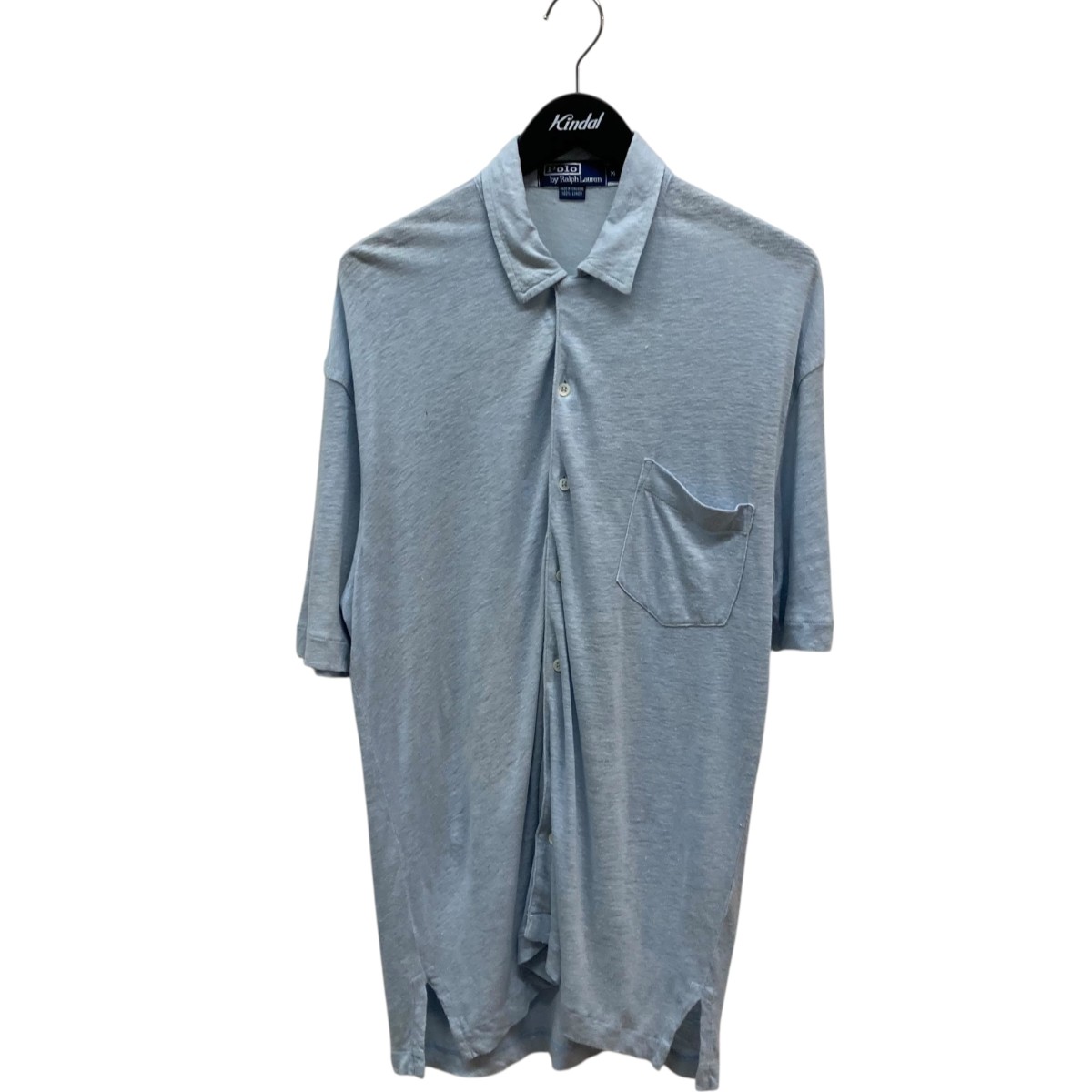 【中古】 POLO RALPH LAUREN　 半袖シャツ スカイブルー サイズ：M 【140226】（ポロラルフローレン）