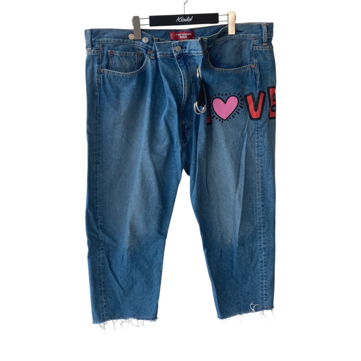 ジュンヤワタナベコムデギャルソン エンブロイダリー刺繍 ドット柄パンツ ネイビー 中古・古着通販】COMME des GARCONS JUNYA WATANABE MAN (コム