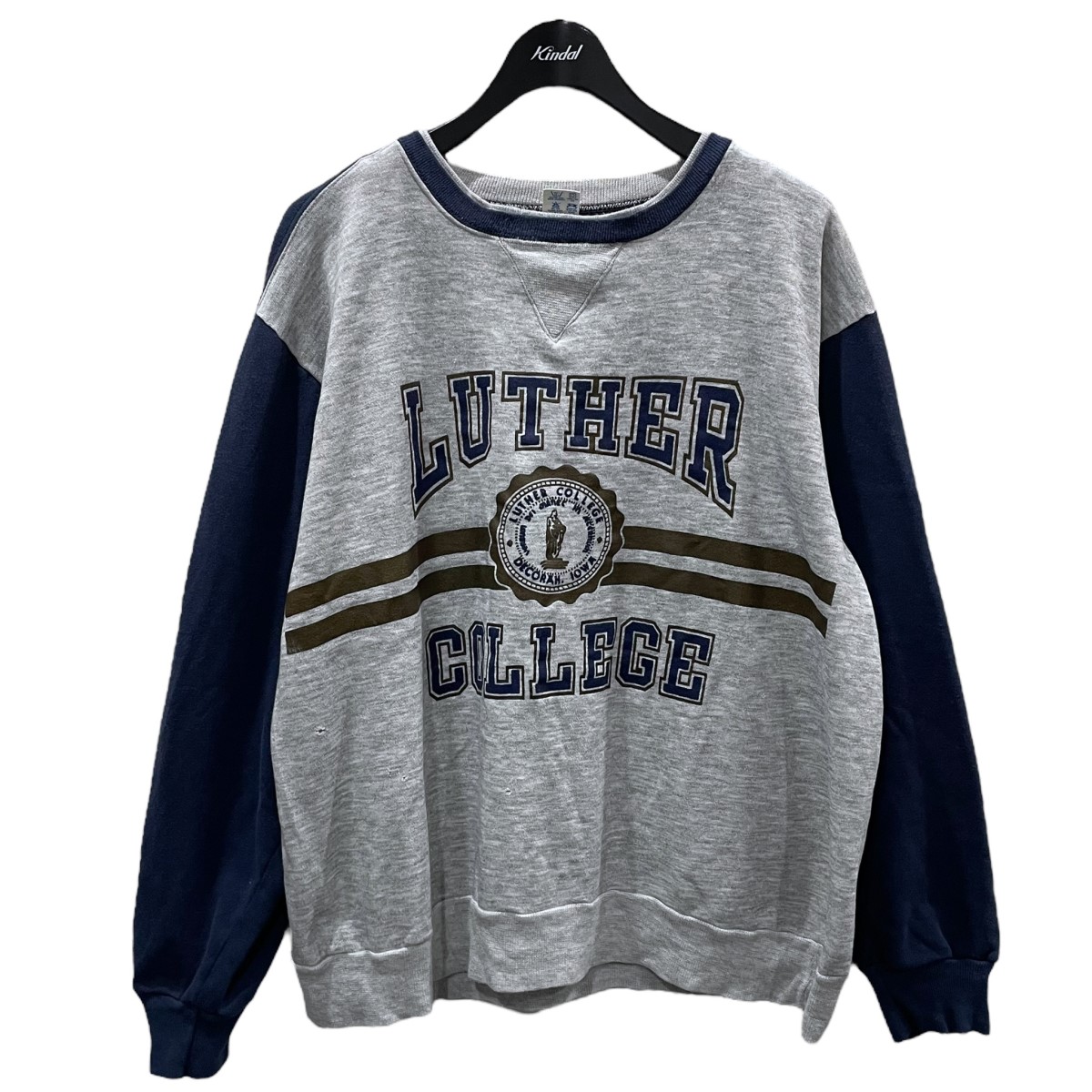 【中古】 Champion 80s スウェットトレーナー ネイビー・グレー サイズ：XL 【価格見直し】