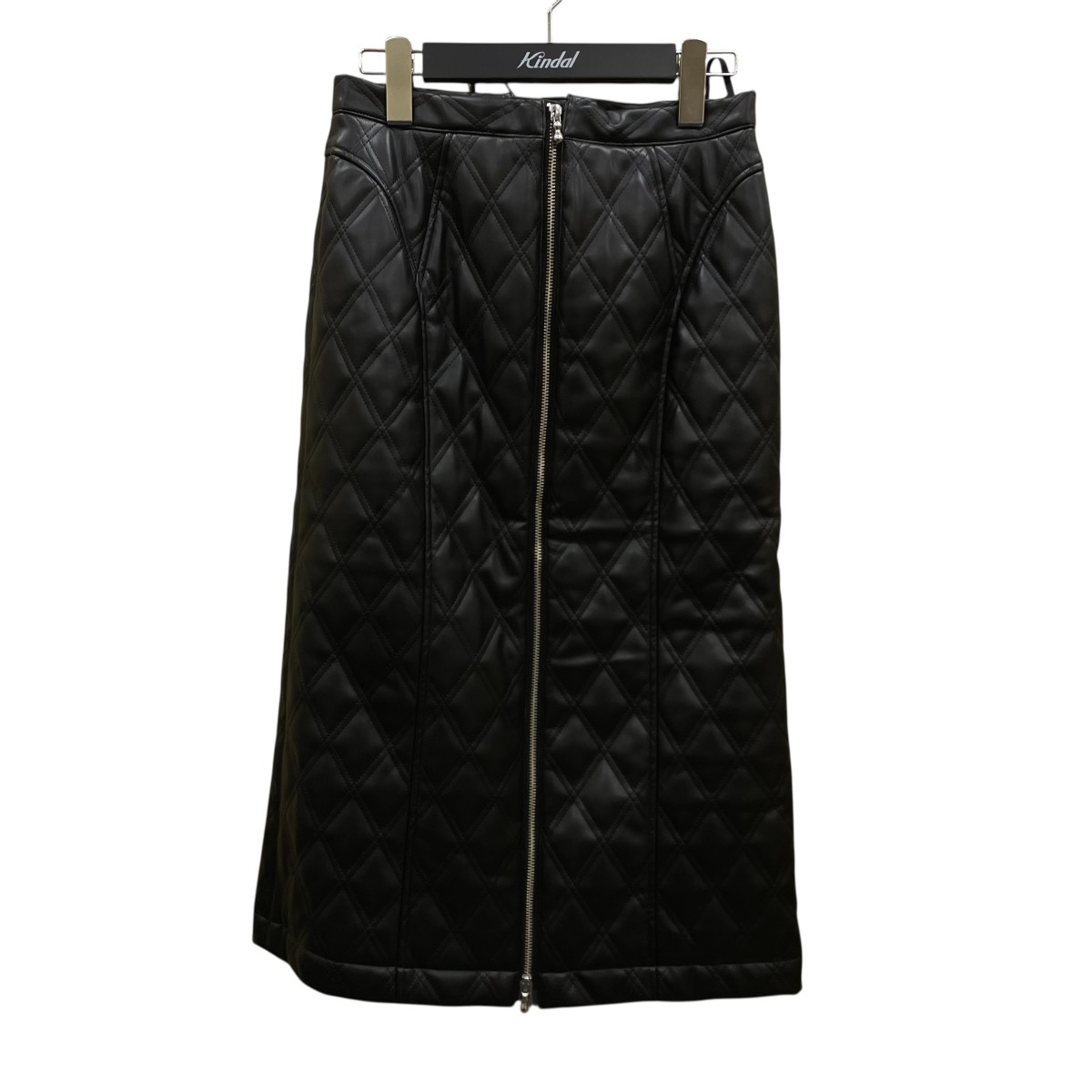 【中古】\u003cBR\u003eFETICO\u003cBR\u003eFAUX-LEATHER QUILTED SKIRT ロングスコート FTC244 0502 黒いこと 大きさ：1\u003cBR\u003e【必要経費思いかえす】