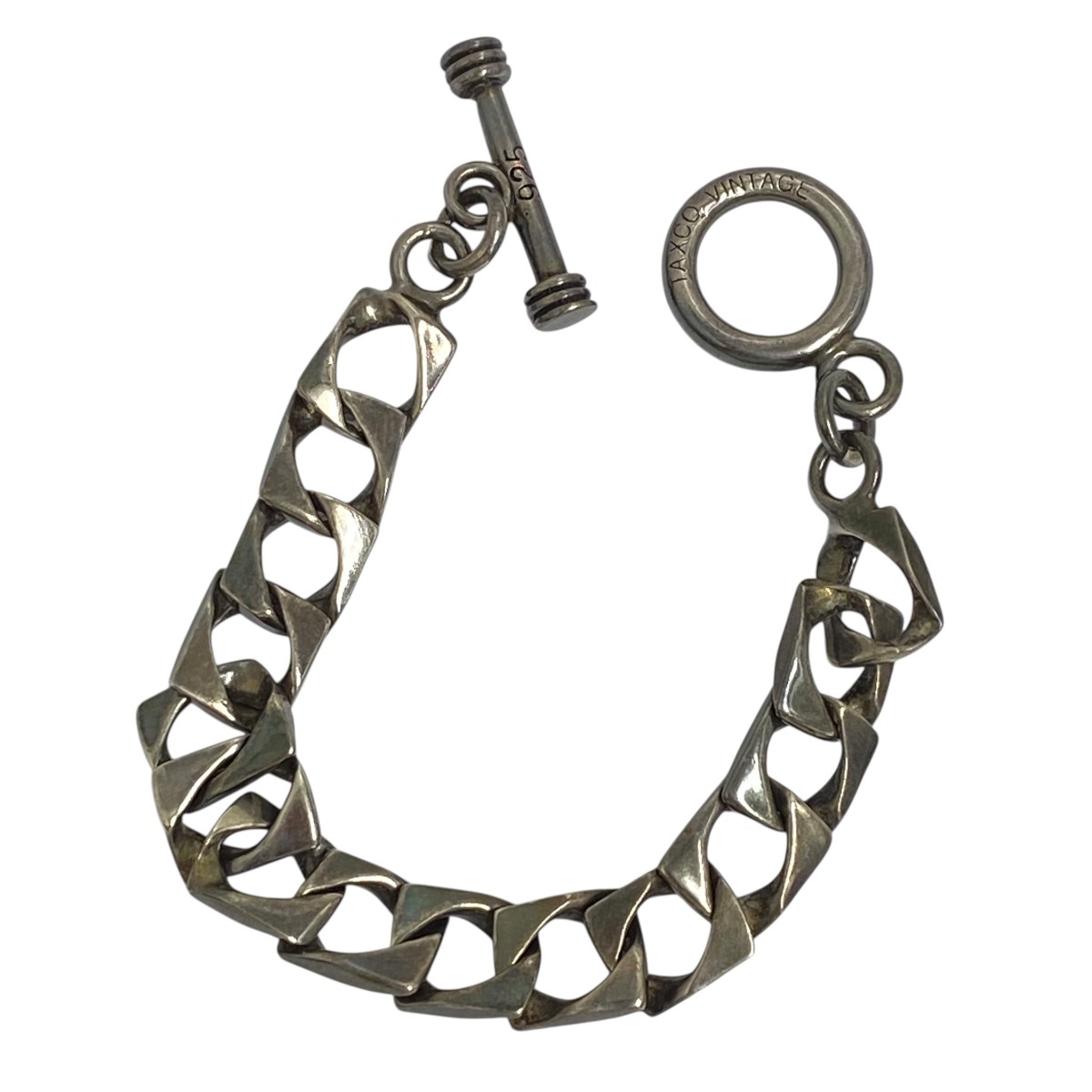 【中古】 VINTAGE TAXCO VINTAGE Taxco Mexican Silver Chain Bracelet ブレスレット シルバー 【価格見直し】