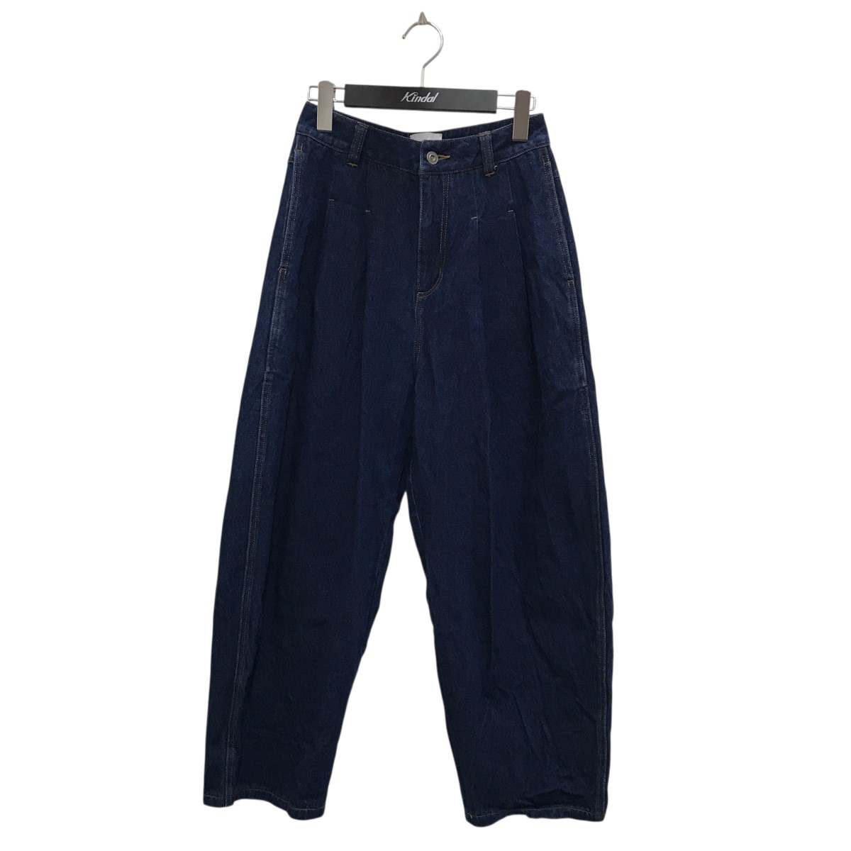 【未使用品】FASHIRU ワイドテーパードデニム サイズ1 ダークデニム wide tapered denim/2size | F A S H I R U
