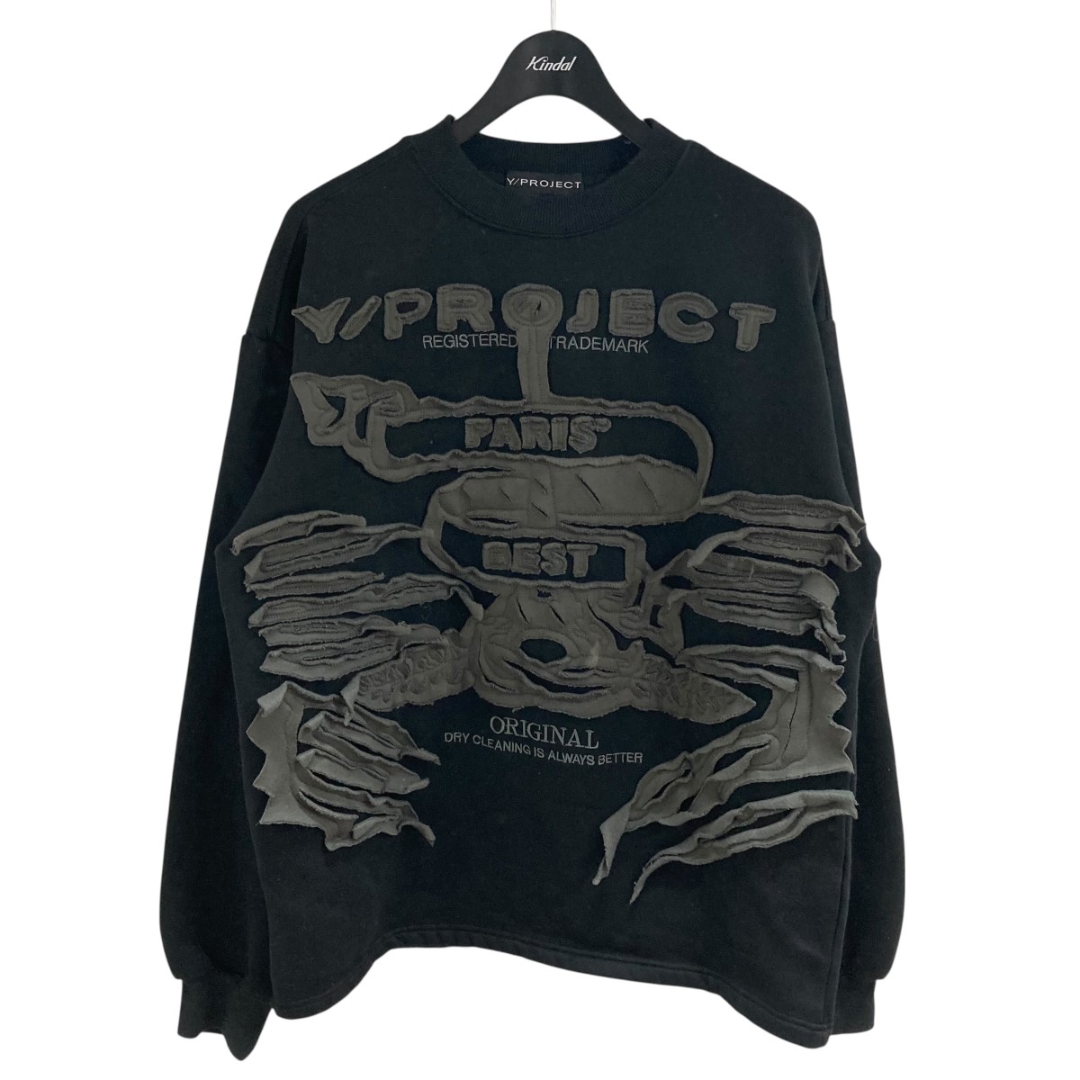 トップス PROJECT GR SIN SWEATSHIRT ☆人気☆【Project G/R】Sin Washed Sweatshirt Navy (PROJECT G