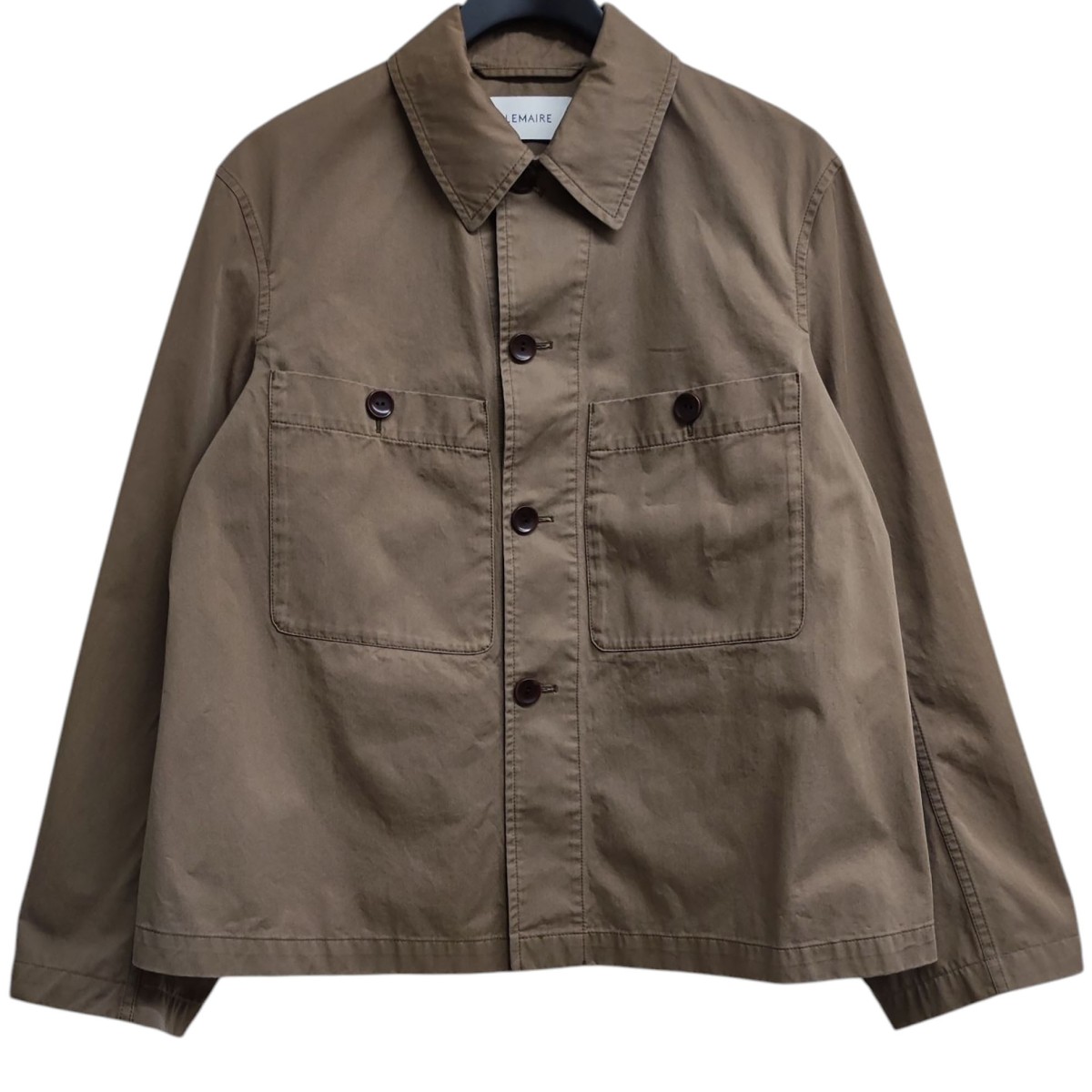 LEMAIRE 22aw スタンドカラーオーバーシャツ ネイビー サイズ46 LEMAIRE 22aw スタンドカラーオーバーシャツ ネイビー サイズ46