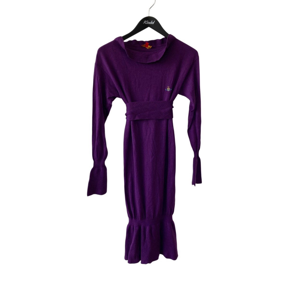 【中古】 Vivienne Westwood　 ニットワンピース 12-01-562032 パープル サイズ：S 【110825】（ヴィヴィアンウエストウッド）