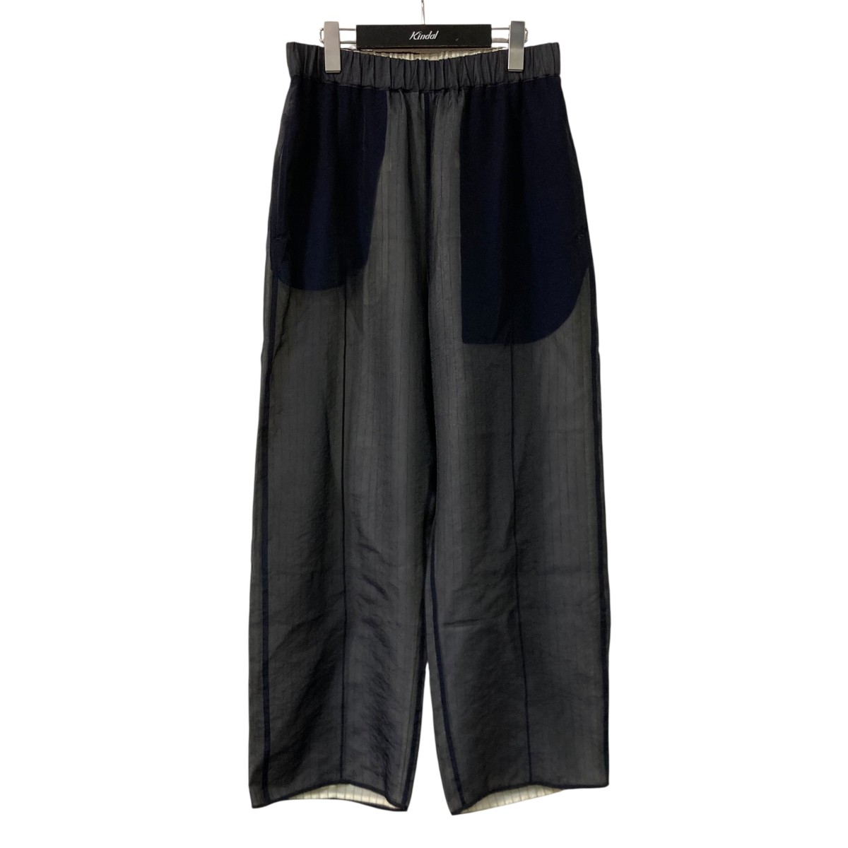 【中古】 PHEBUS ORGANZA REVERSIBLE PANTS リバーシブルパンツ ネイビー、アイボリー サイズ：- 【価格見直し】