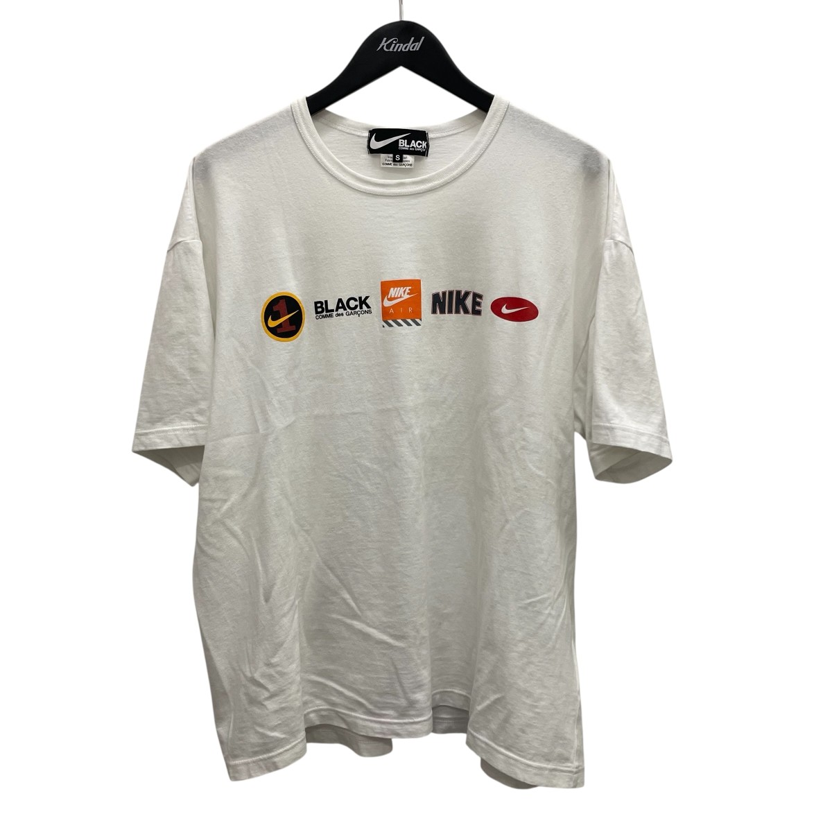 【中古】 BLACK COMME des GARCONS　 AD2023 半袖Tシャツ 1M T105 ホワイト サイズ：S 【150426】（ブラックコムデギャルソン）