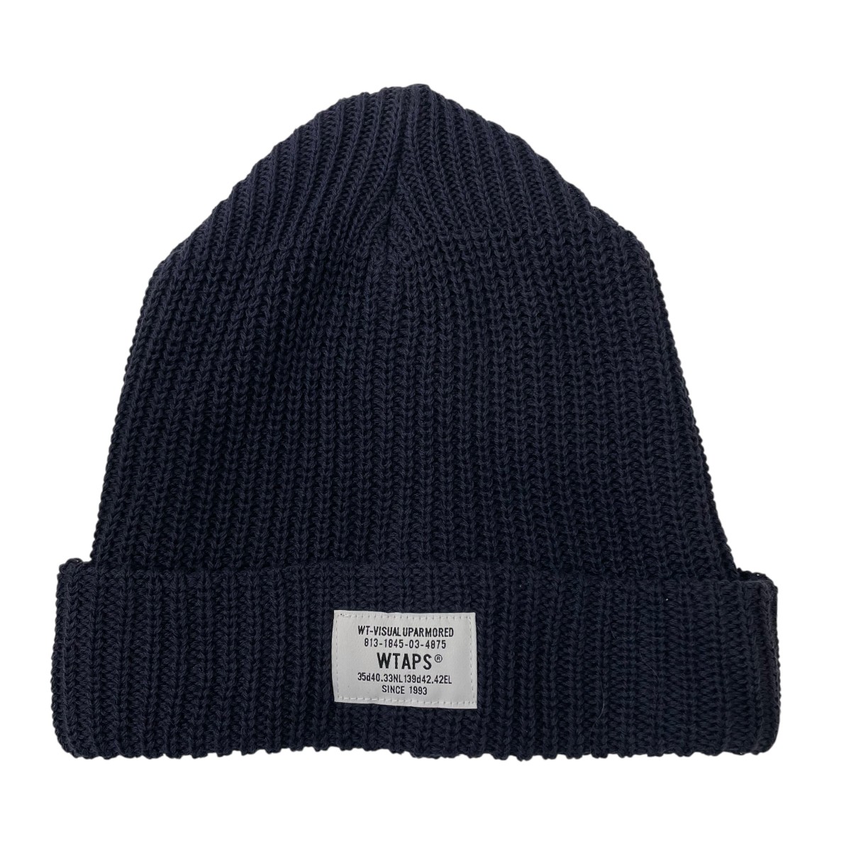 WTAPS/ブラックニットキャップ/221MADT-HT0 WTAPS ダブルタップス 22SS BEANIE 02/BEANIE/COPO.COOLMAX