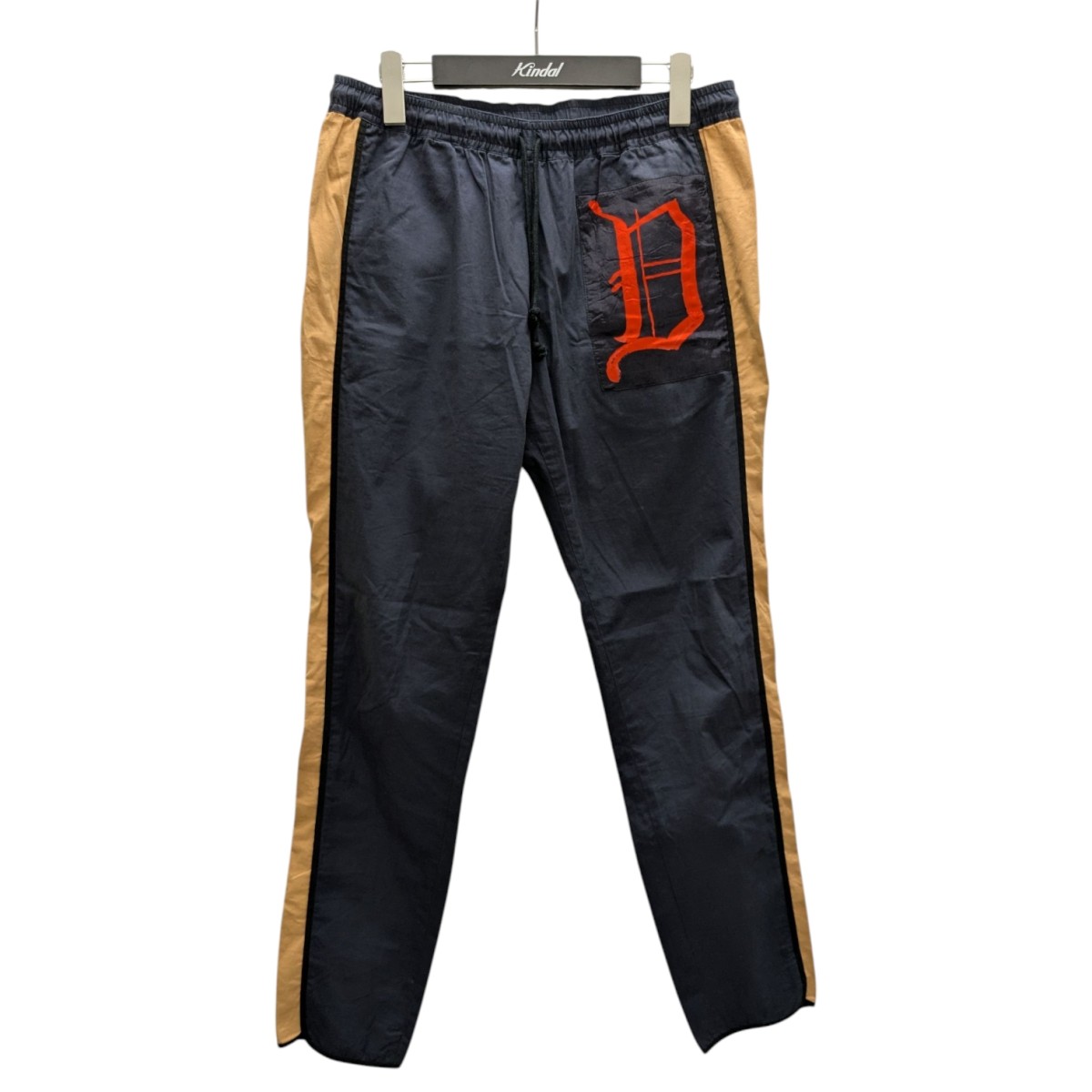 DRIES VAN NOTEN シルク サイドラインパンツ org.jpg
