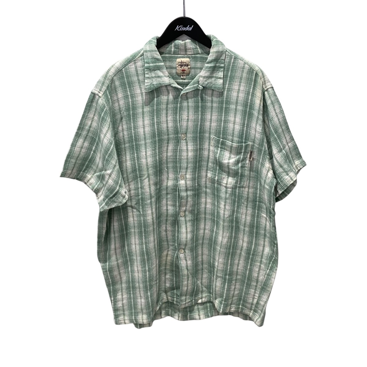 楽天市場】【中古】stussy 23SS WRINKLY GINGHAM SS SHIRT半袖