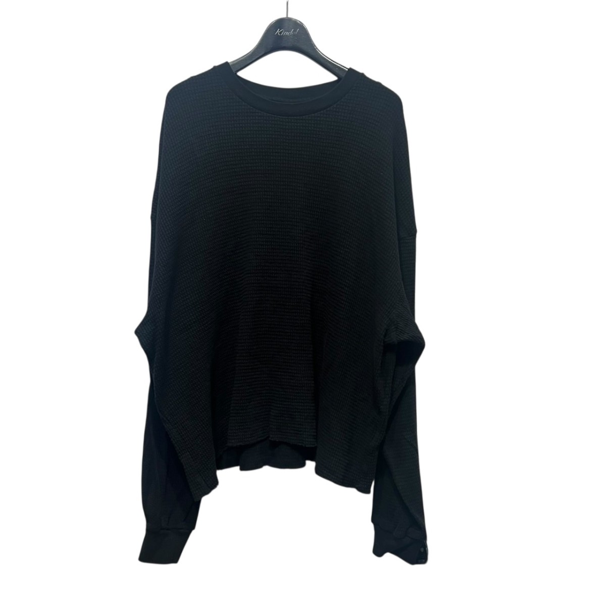 【中古】ROTOL25SS Waffle Switc Long Sleeve Tee ワッフルカットソー ブラック サイズ：2【価格見直し】｜ブランド古着のカインドオル