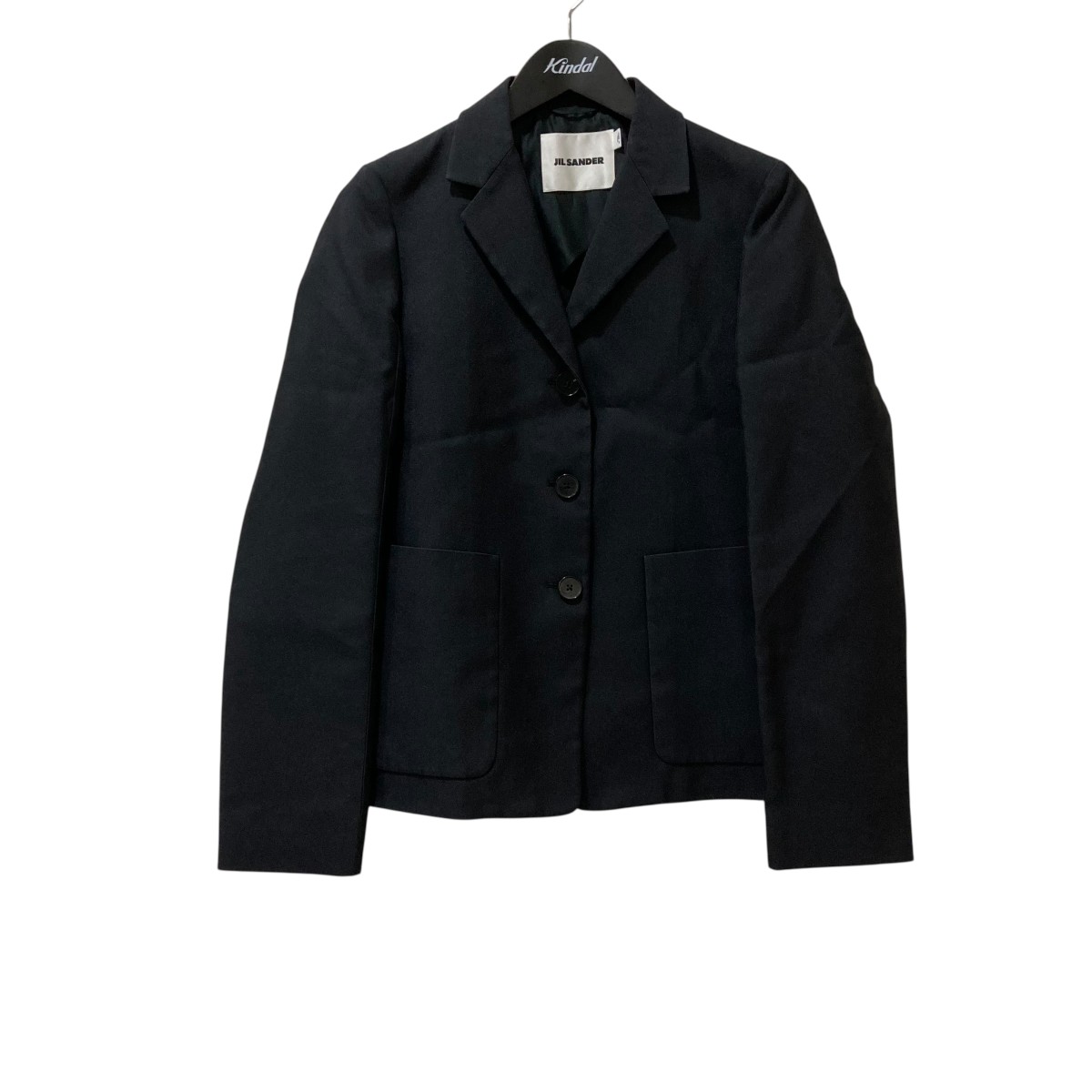 JIL SANDER（ジルサンダー）ノーカラージャケット　サイズ48 スペシャル 新品 JIL SANDER レザーカラージャケット 48 ジルサンダー
