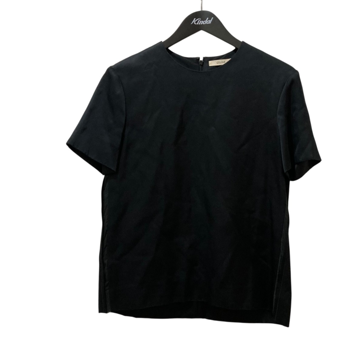 【中古】CELINE フィービー期 シアー切替ヴィスコースTシャツ 2OT35／4639 ブラック サイズ：36 【250326】（セリーヌ）