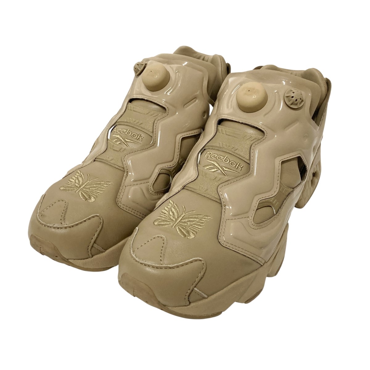 【中古】\u003cBR\u003eREEBOK×Needles\u003cBR\u003eINSTAPUMP FURY 94 スニーカー 100207688 ベージュ 大きさ：27.5糎\u003cBR\u003e【通貨価値思いなおす】