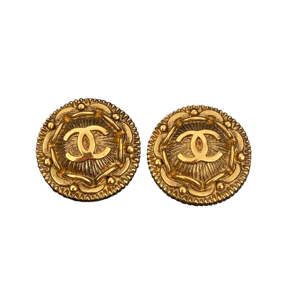 【中古】 CHANEL ココマーク ヴィンテージイヤリング ゴールド 【価格見直し】