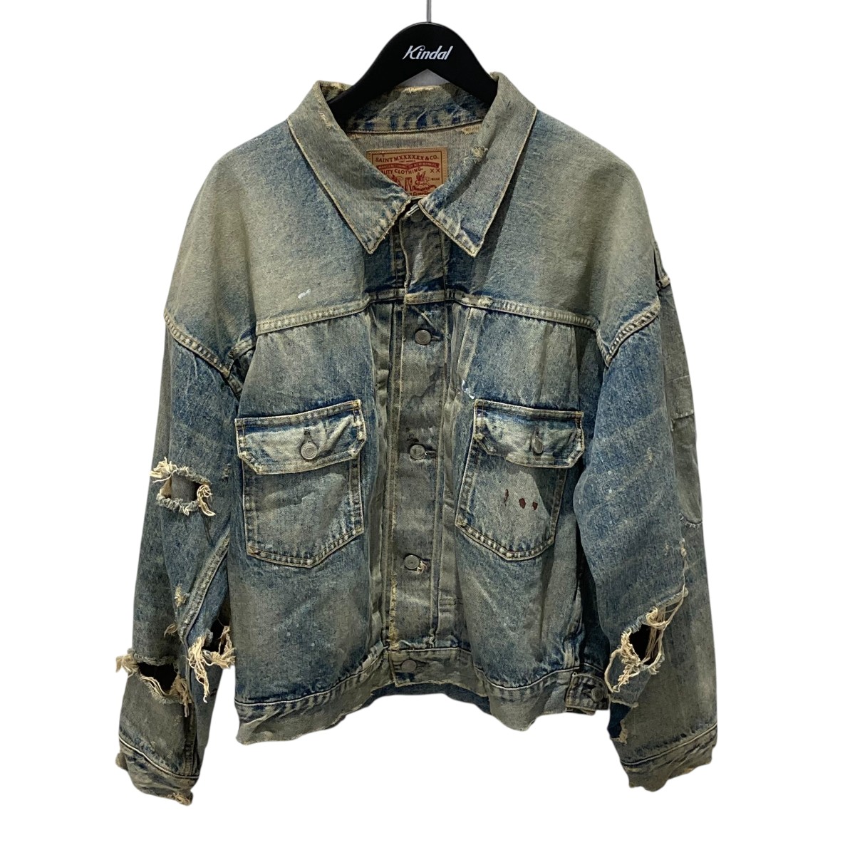 セントマイケル ベルベルジン デニムジャケット　SAINT MICHAEL SAINT M×××××× ベルベルジンコラボデニムジャケットBJ_DENIM JKT