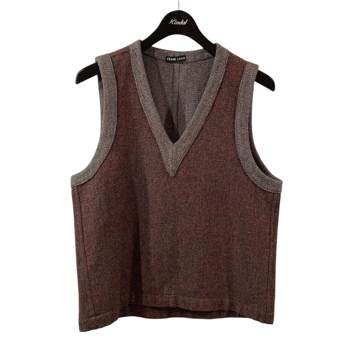 FRANK LEDER ウールベスト frank leder / フランクリーダー】BROWN VINTAGE WOOL VEST