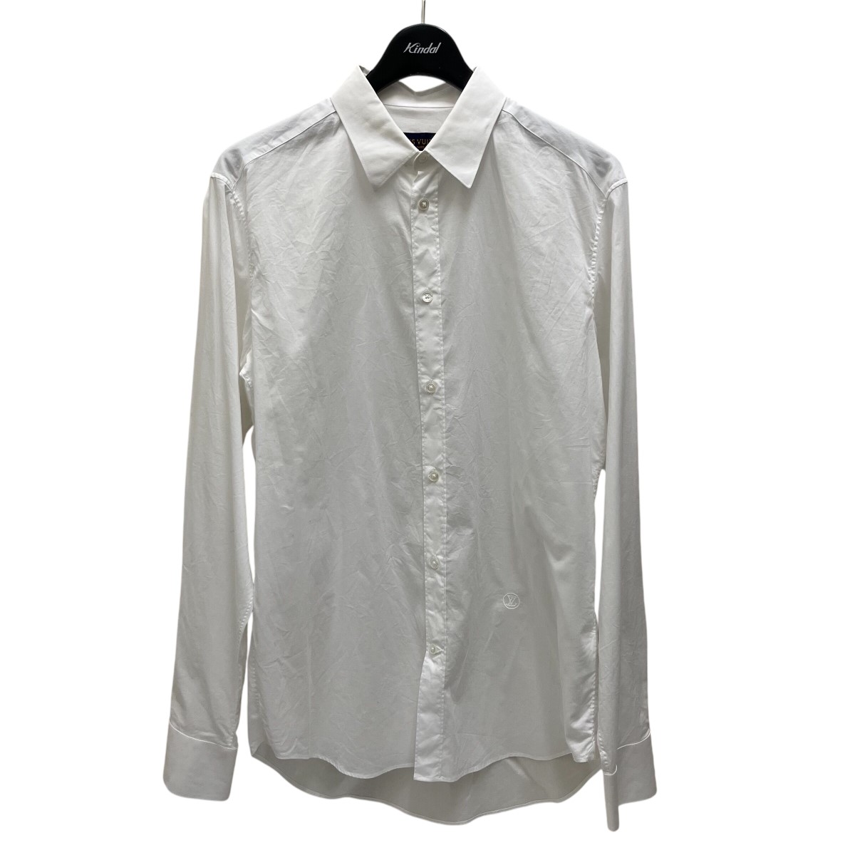 【中古】 LOUIS VUITTON　 レギュラーカラーシャツ ホワイト サイズ：L 【200226】（ルイヴィトン）