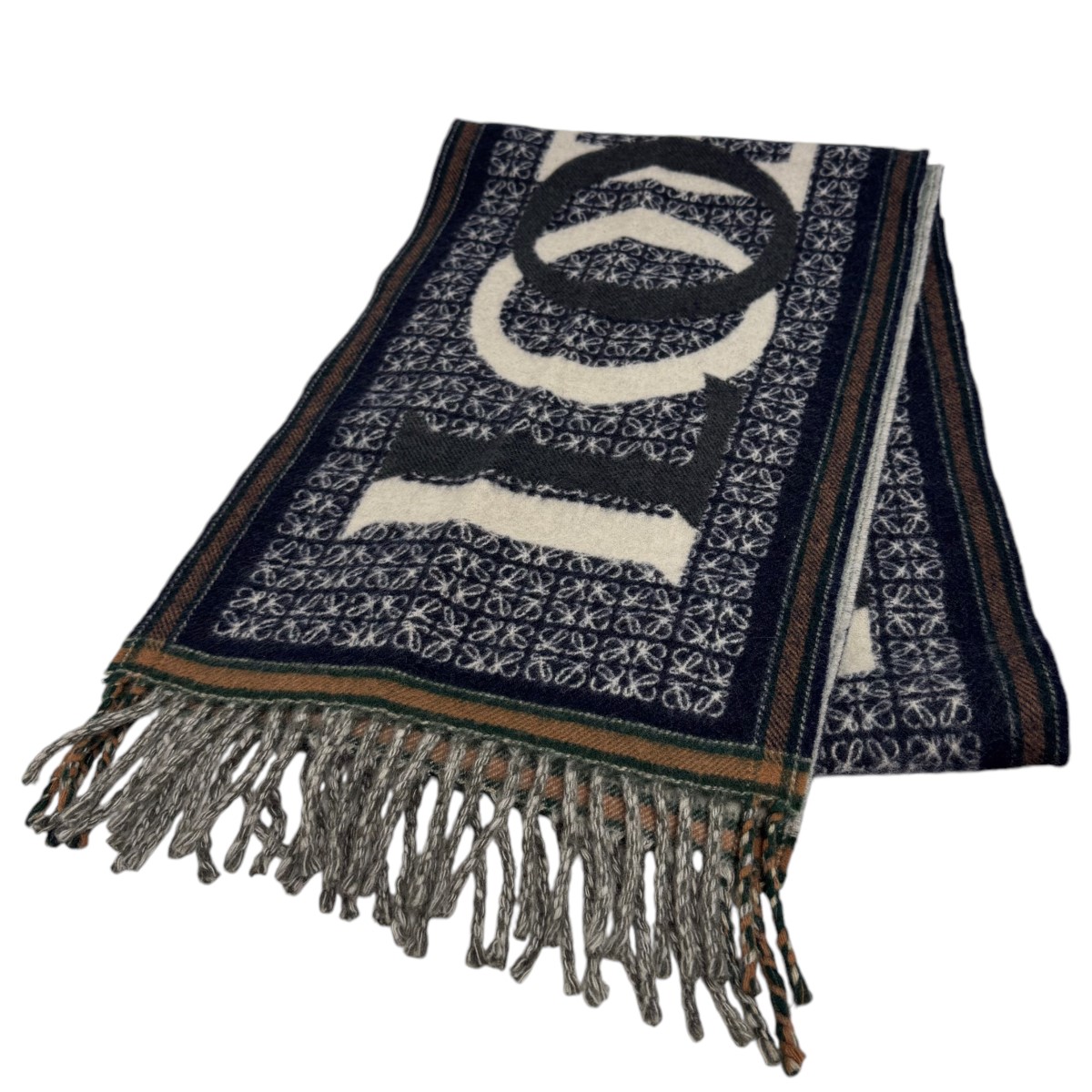 楽天市場】□新品同様□ LOEWE ロエベ アナグラム スカーフリング