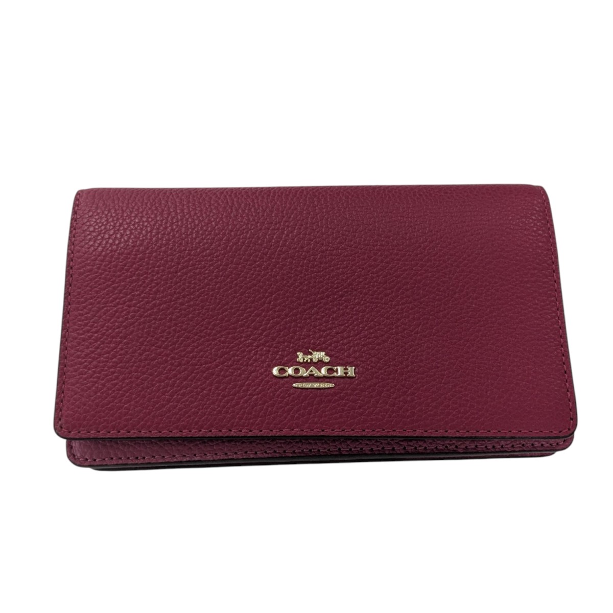【中古】 COACH ショルダーポーチ ショッキングピンク 【価格見直し】