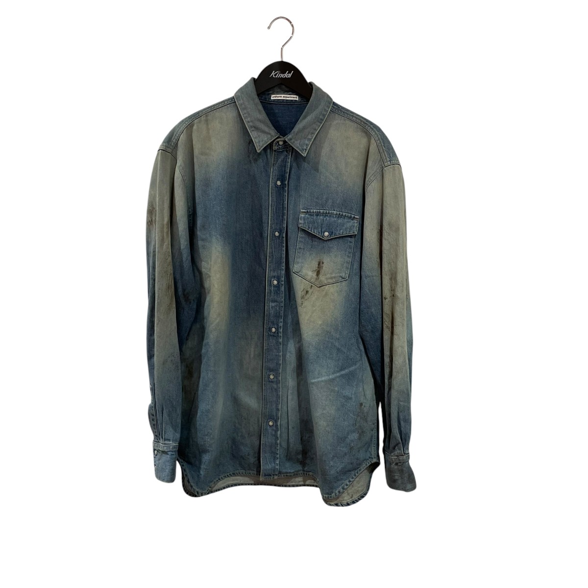 【中古】 uniform experiment デニムシャツ UE-242041 ブルー サイズ：2 【価格見直し】