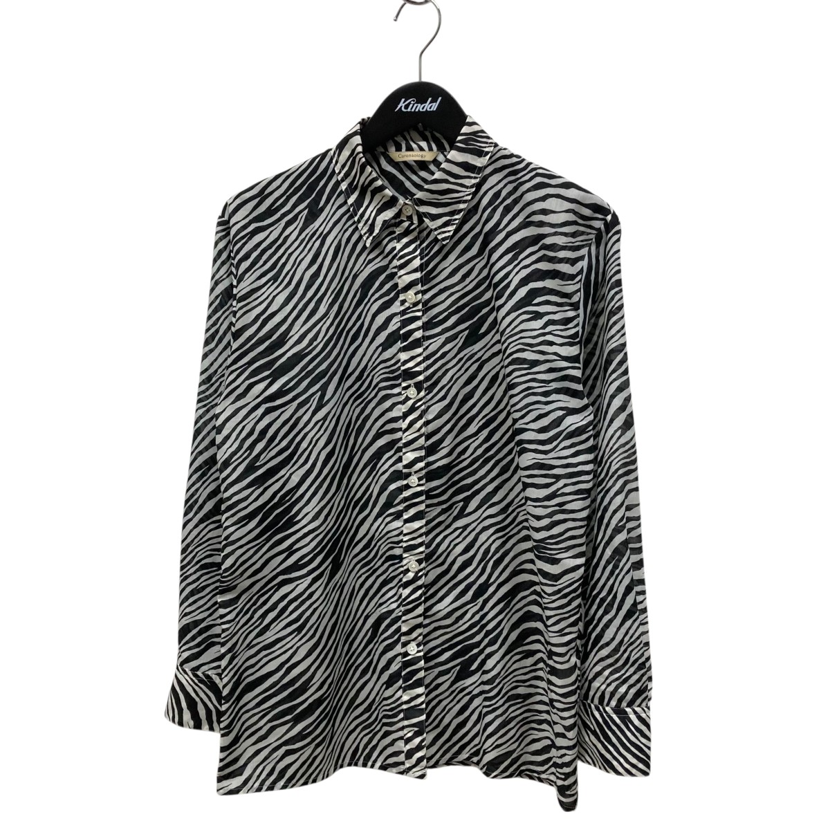 【中古】Curensology 21AW ゼブラティーシャツ 長袖ティーシャツ CL106106ER 黒いこと×白いこと 大いさ：Free 【160825】（カレンソロジー） トップス-シャツ・ブラウス