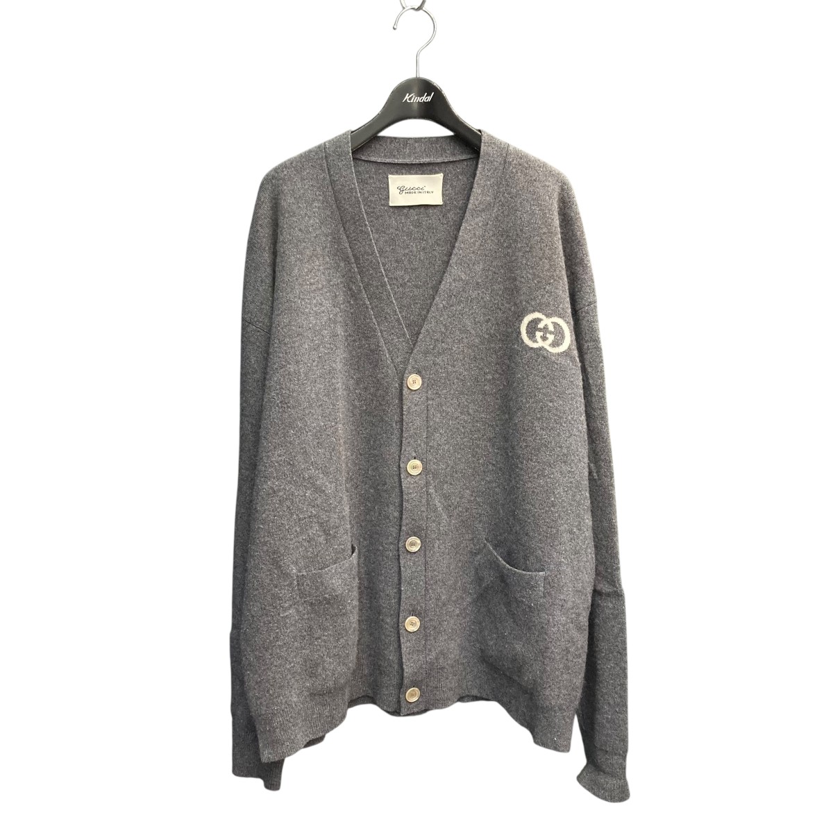 楽天市場】【中古】GUCCI コットンボーダーカーデ ベージュ