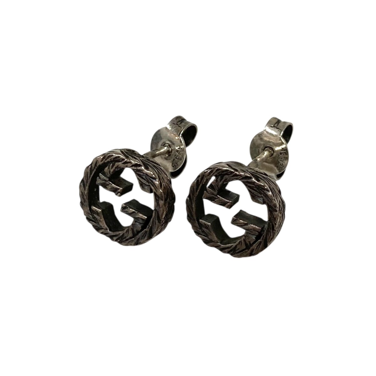 【超美品/レア】ピアス　インターロッキングG　ダブルGピアスのみ　片耳 超美品/レア】ピアス インターロッキングG ダブルGピアスのみ 片耳