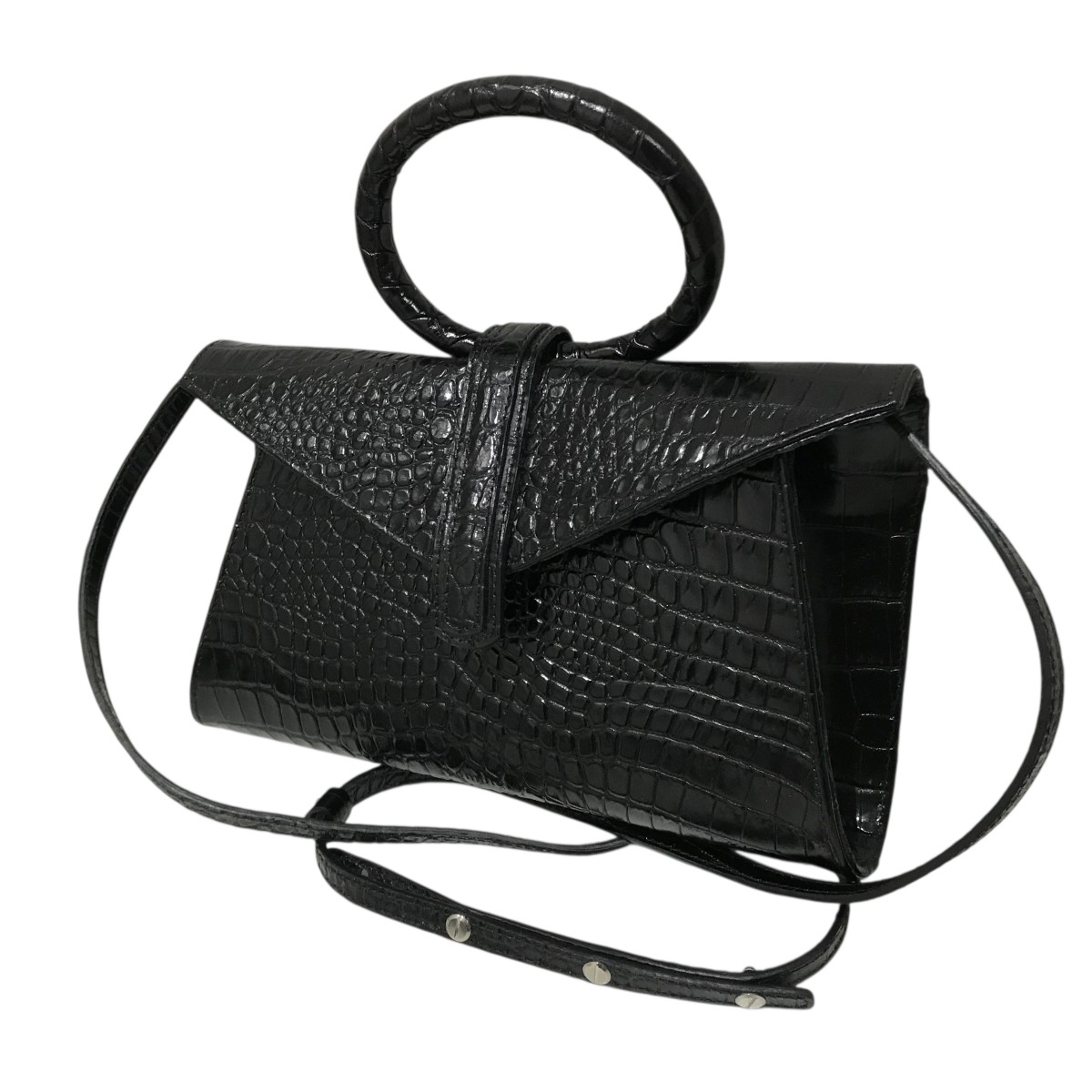【中古】\u003cBR\u003eCOMPLET\u003cBR\u003eValery MINI SATCHEL ショルダーバッグ CL008 黒いこと\u003cBR\u003e【必要経費思いかえす】