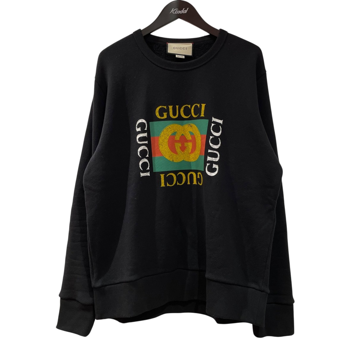【レア】GUCCI スヌーピー コラボ タイガー 刺繍 スウェット 黒 8042000450968_2.jpg