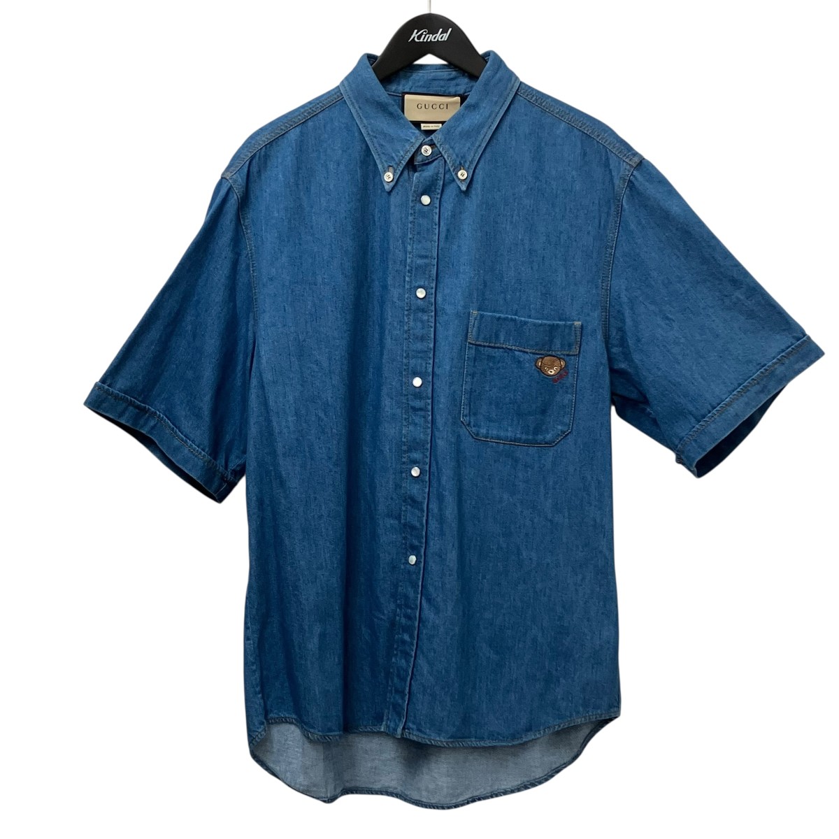 【中古】GUCCI 半袖ティーシャツ 753112 インディゴ 大いさ：48 【150426】（グッチ）