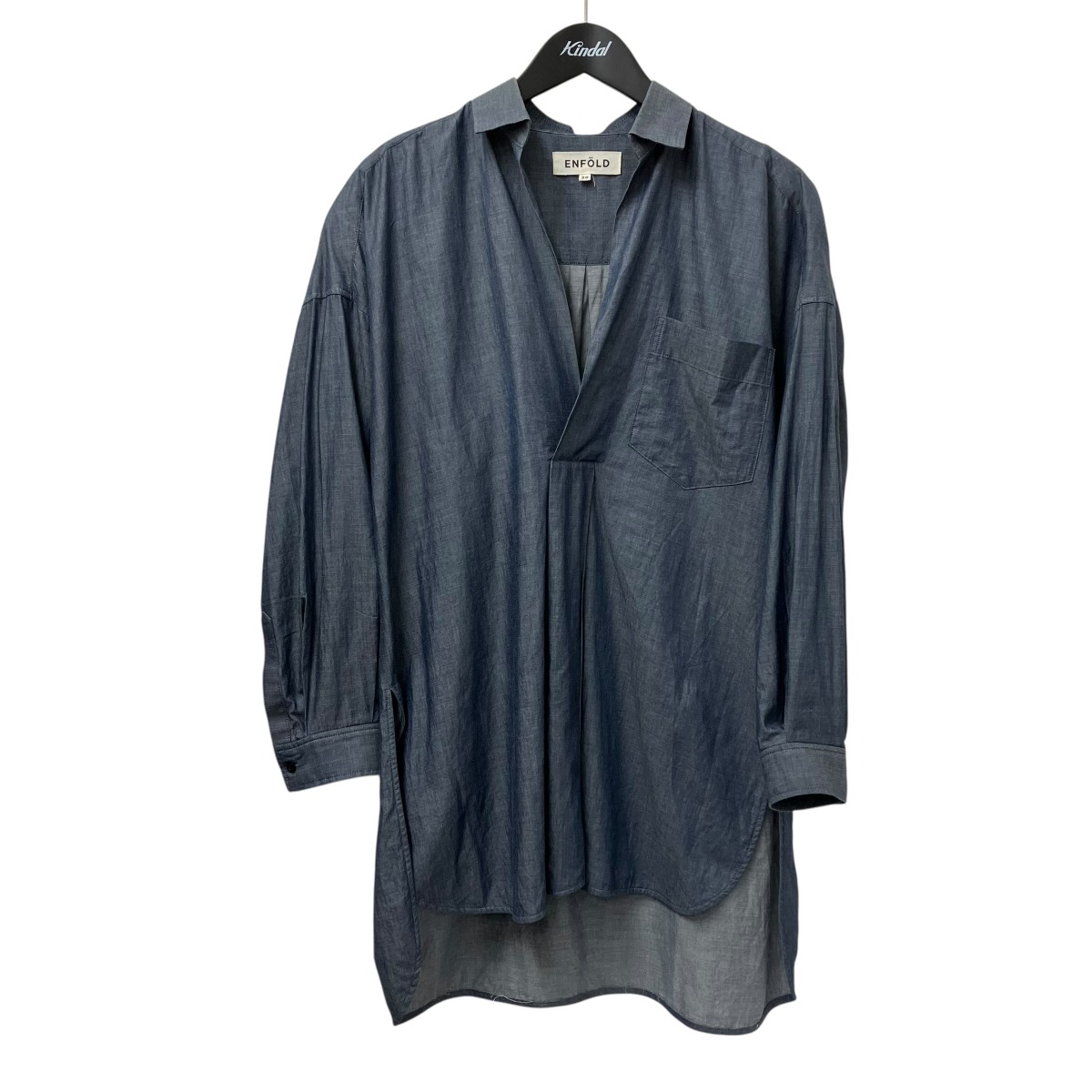 【中古】 ENFOLD シャツ 3009S130-1780 インディゴ サイズ：38 【価格見直し】