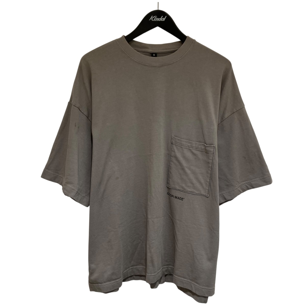 【中古】 GOOPiMADE×master-piece　 MGear-T3 ロゴ ポケット Tシャツ グレー サイズ：1 【300326】（グーピーメイド×マスターピース）