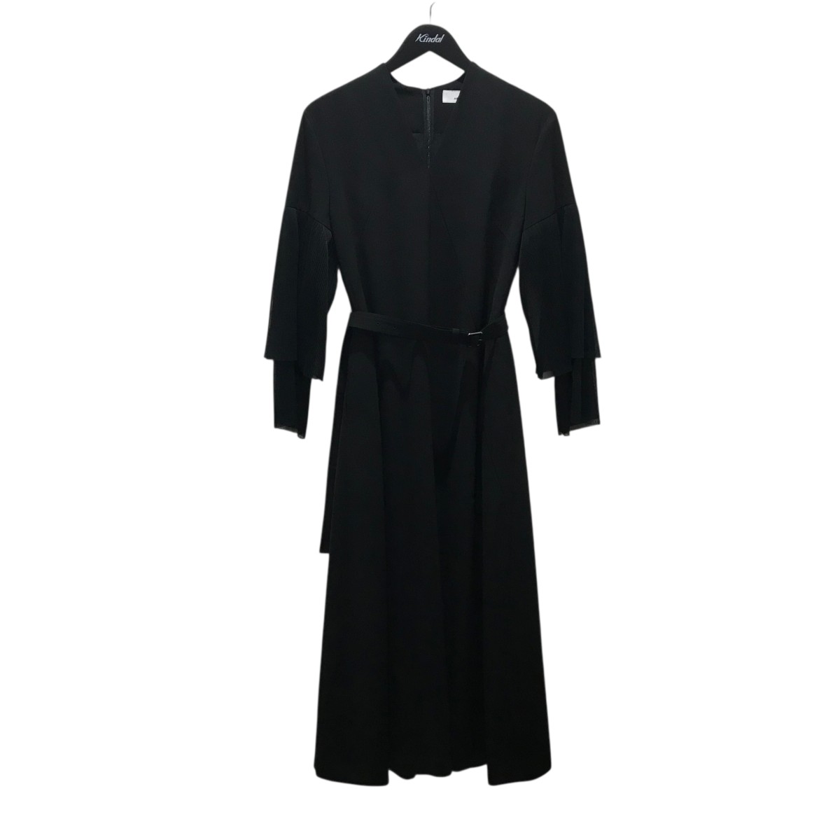 【中古】AKIRA NAKA　【Tiia pleats sleeve dress BK】 袖プリーツワンピース AW2423-BK ブラック サイズ：1 【190825】（アキラナカ）｜ブランド古着のカインドオル
