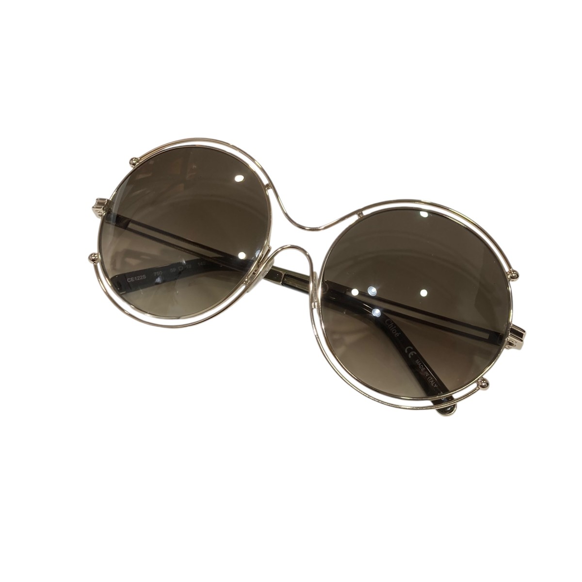 【中古】 Chloe サングラス CE122S ゴールド サイズ：59□19 140 【価格見直し】