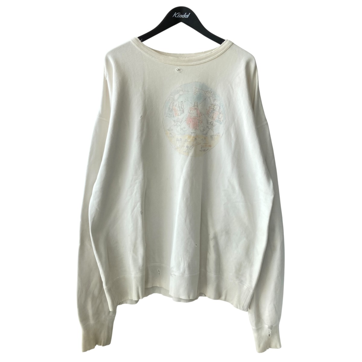 SAINT MICHAEL セントマイケル 21AW スカル スウェット セントマイケル 21AW SKULL USED CREW NECK SWEAT スカル