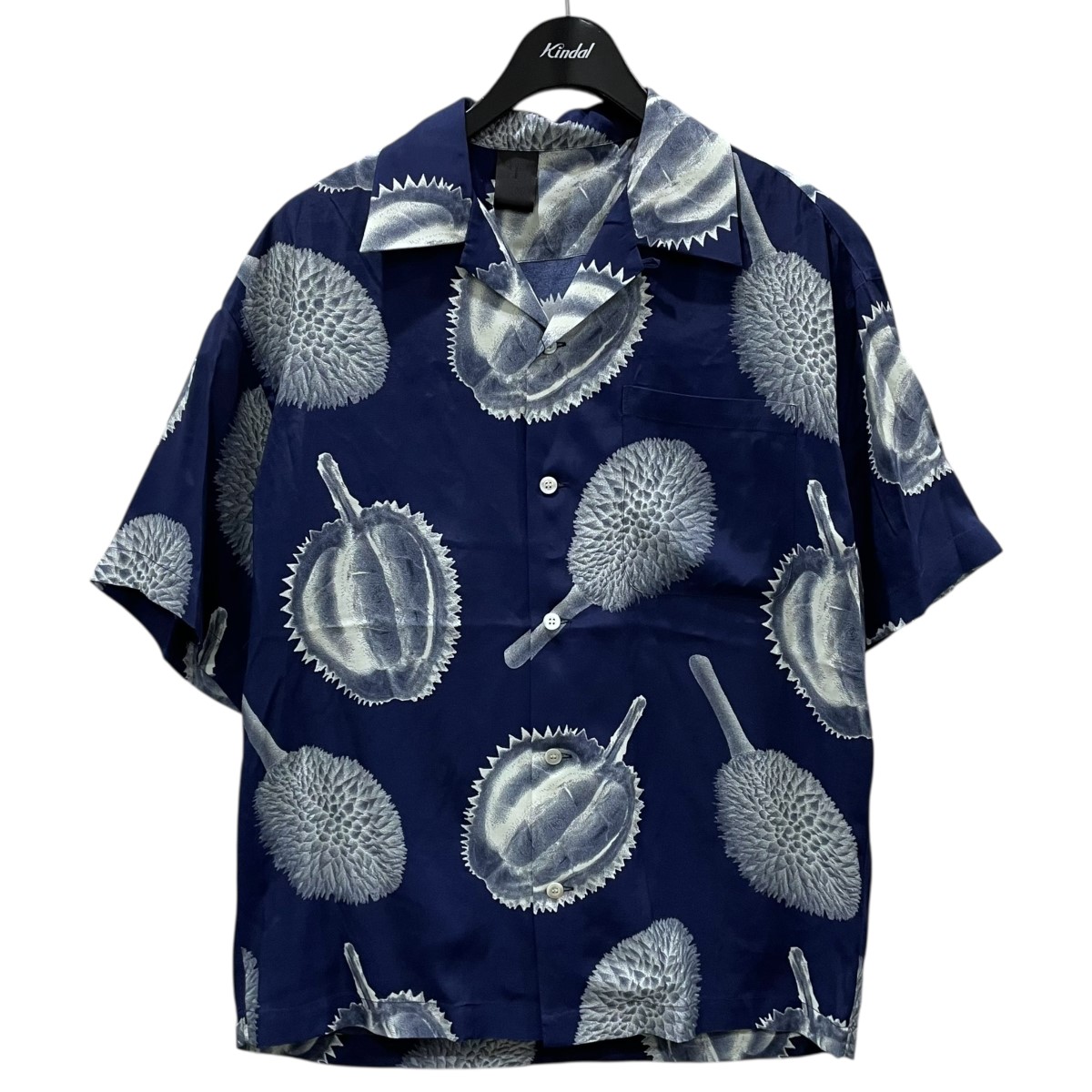 【中古】 N．HOOLYWOOD　 オープンカラー半袖シャツ HALF SLEEVE BIG SHIRT ハーフスリーブシャツ 2251-SH54-012 ネイビー サイズ：36 【130426】（エヌハリウッド）