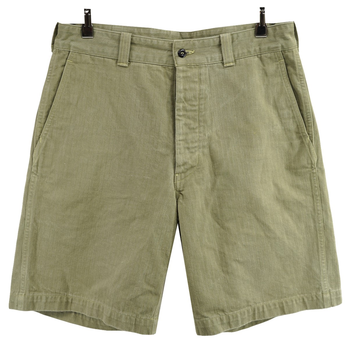 【中古】<br>ATLAST ＆ CO<br>ショーツ ハーフパンツ オリーブ サイズ：34<br>【価格見直し】