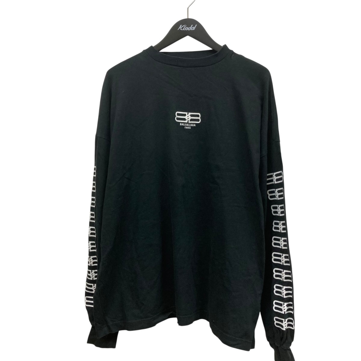 楽天市場】【中古】BALENCIAGA ネックロゴ刺繍ダメージ加工 Oversized