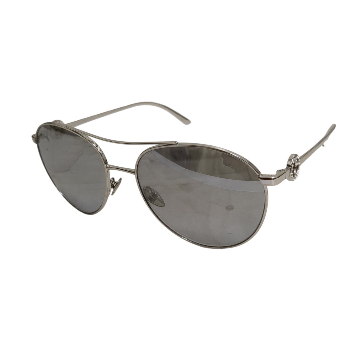 【中古】 GIORGIO ARMANI パイロットサングラス AR6122-B シルバー 【価格見直し】