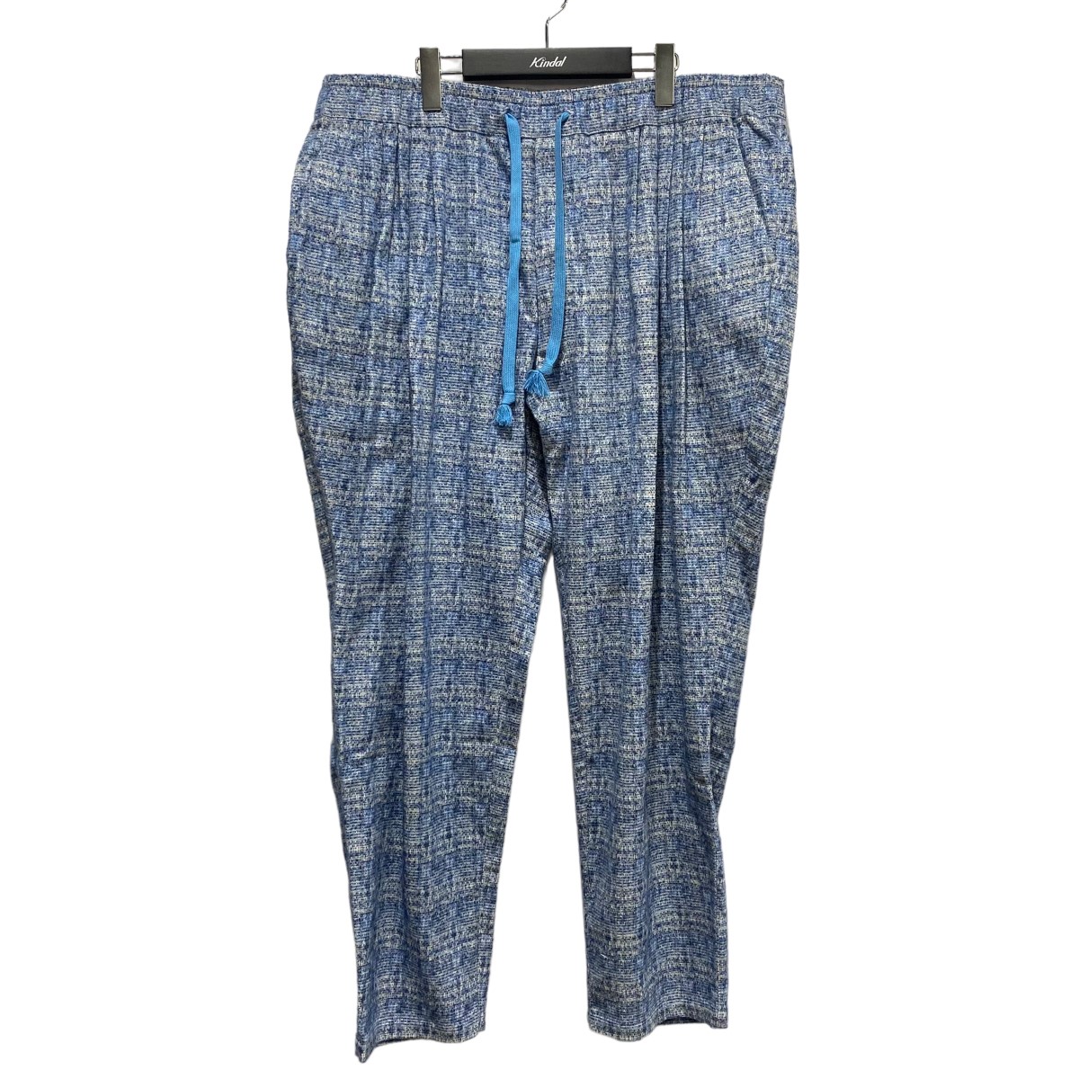 【中古】 HOMELESS TAILOR TIGER PANTS 5タックパンツ ブルー サイズ:Free 【価格見直し】