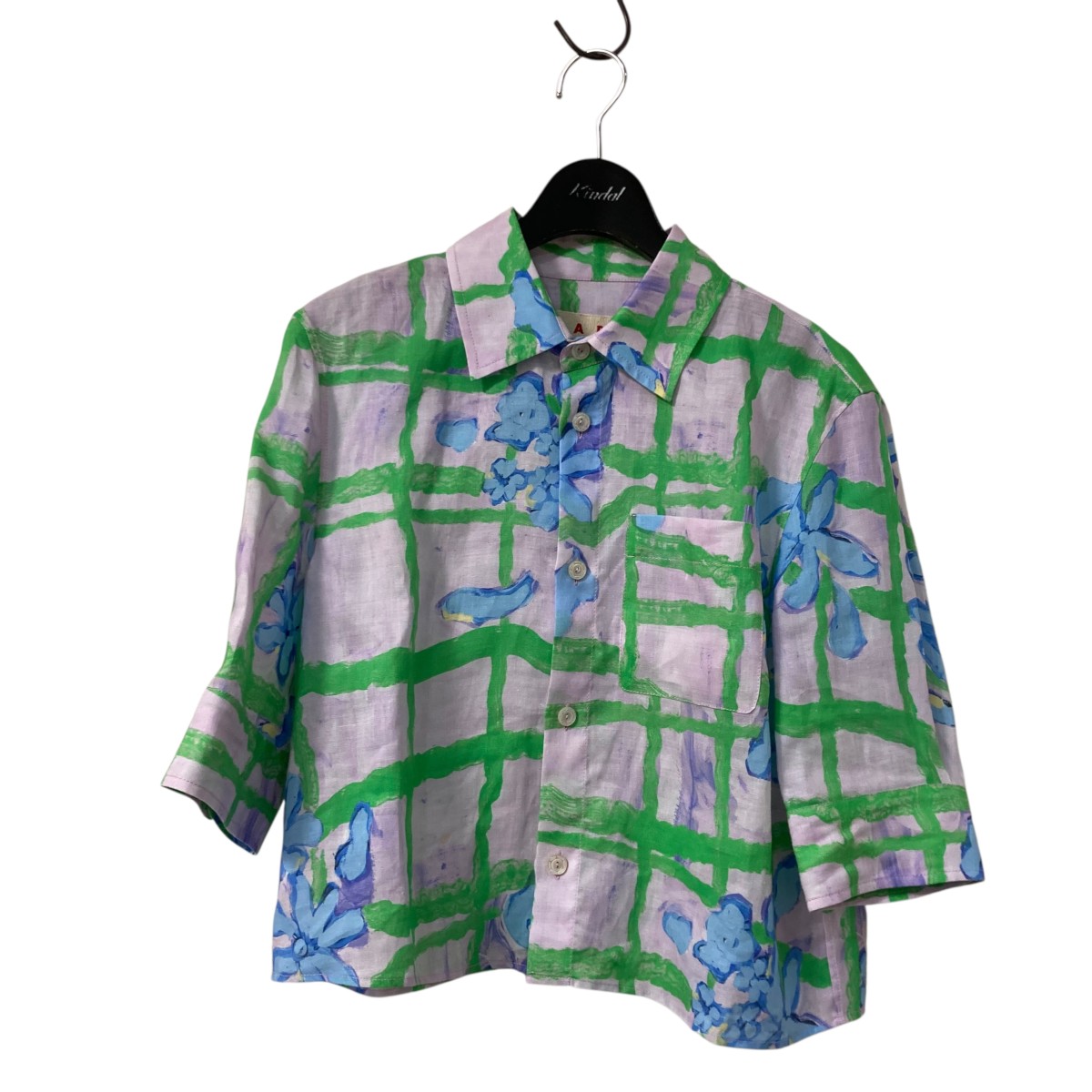 【中古】 MARNI　 23SS 半袖シャツ CAMA0533A0 UTR025 ラベンダー サイズ：38 【180426】（マルニ）